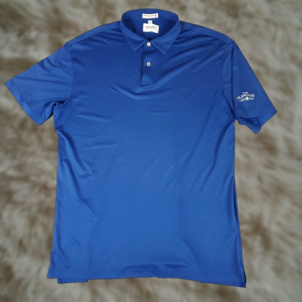 Peter Millar Peter Millar Polo Shirt Mens Large Blue Tour Fit Glen Club Golf Short Sleeve Size US L / EU 52-54 / 3 - 1 Thumbnail