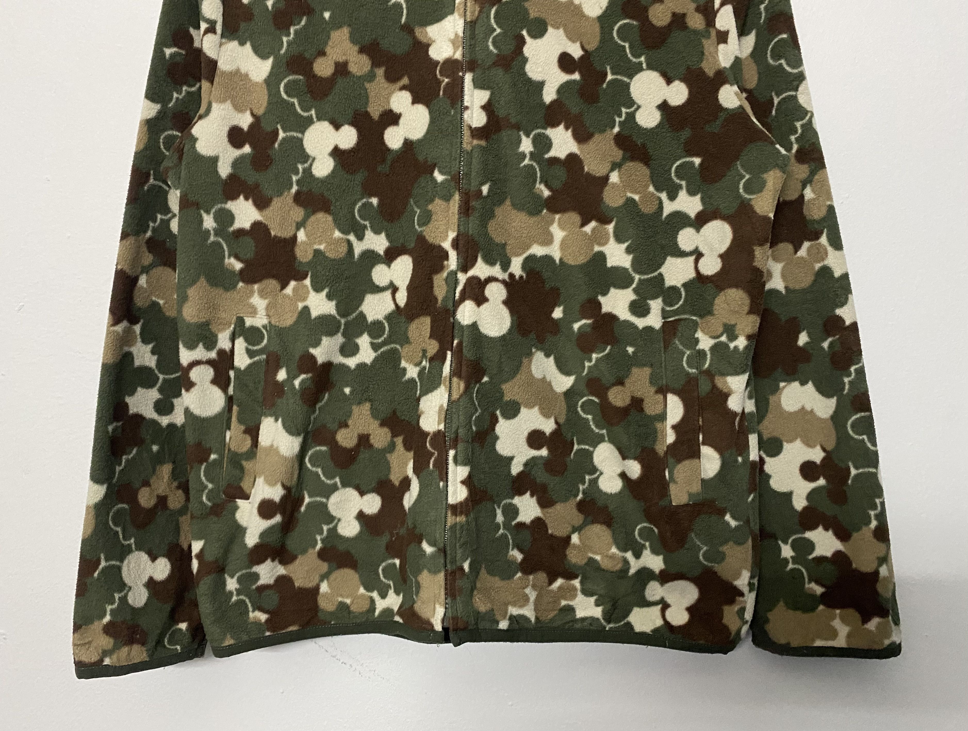 Disney Disney x Belle Maison Mickey Mouse Camo Fleece Hoodie Jacket Size M / US 6-8 / IT 42-44 - 4 Thumbnail