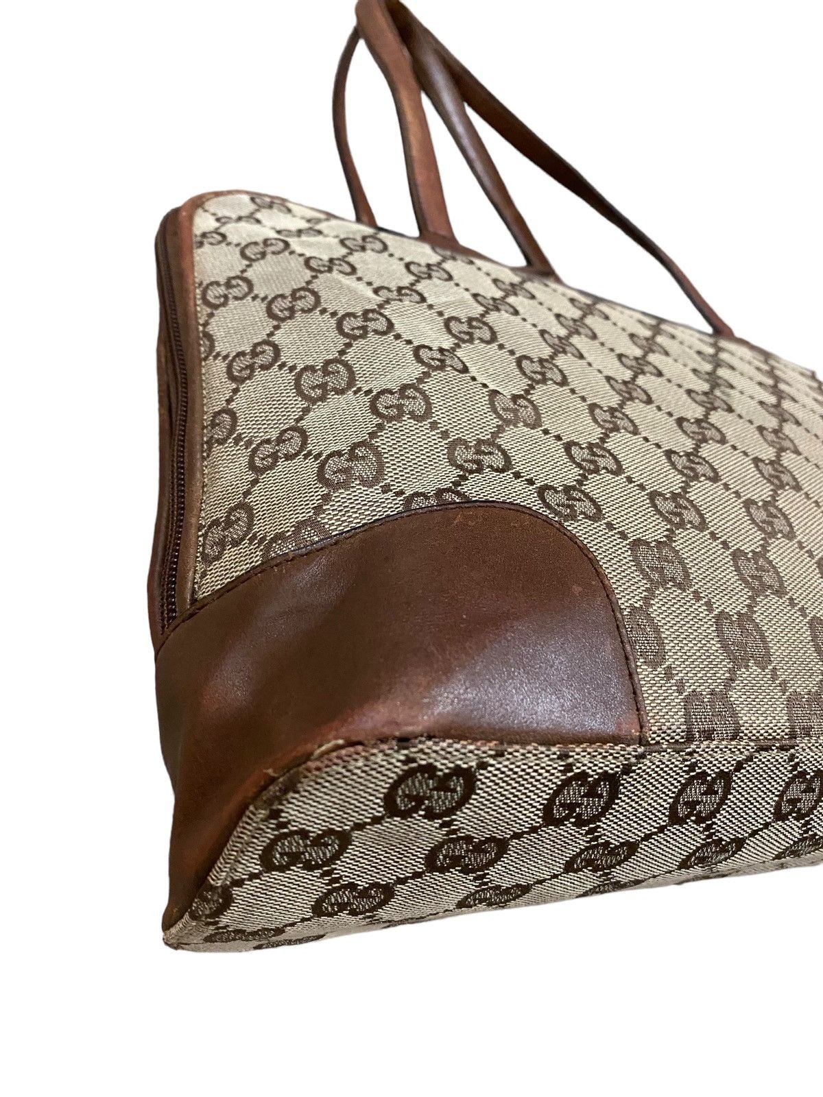 Gucci Vtg🔥Authentic Gucci GG Canvas Handbag Size ONE SIZE - 14 Thumbnail