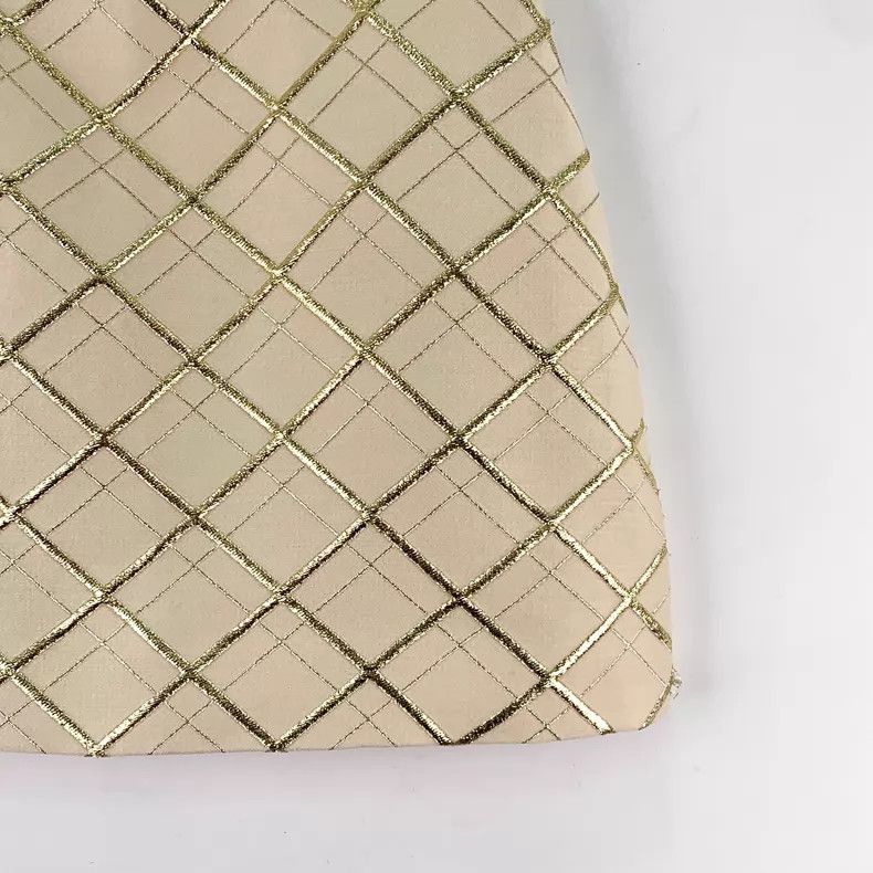Valentino Valentino Light yellow diamond checkered gold thread wool Size S / US 4 / IT 40 - 4 Thumbnail