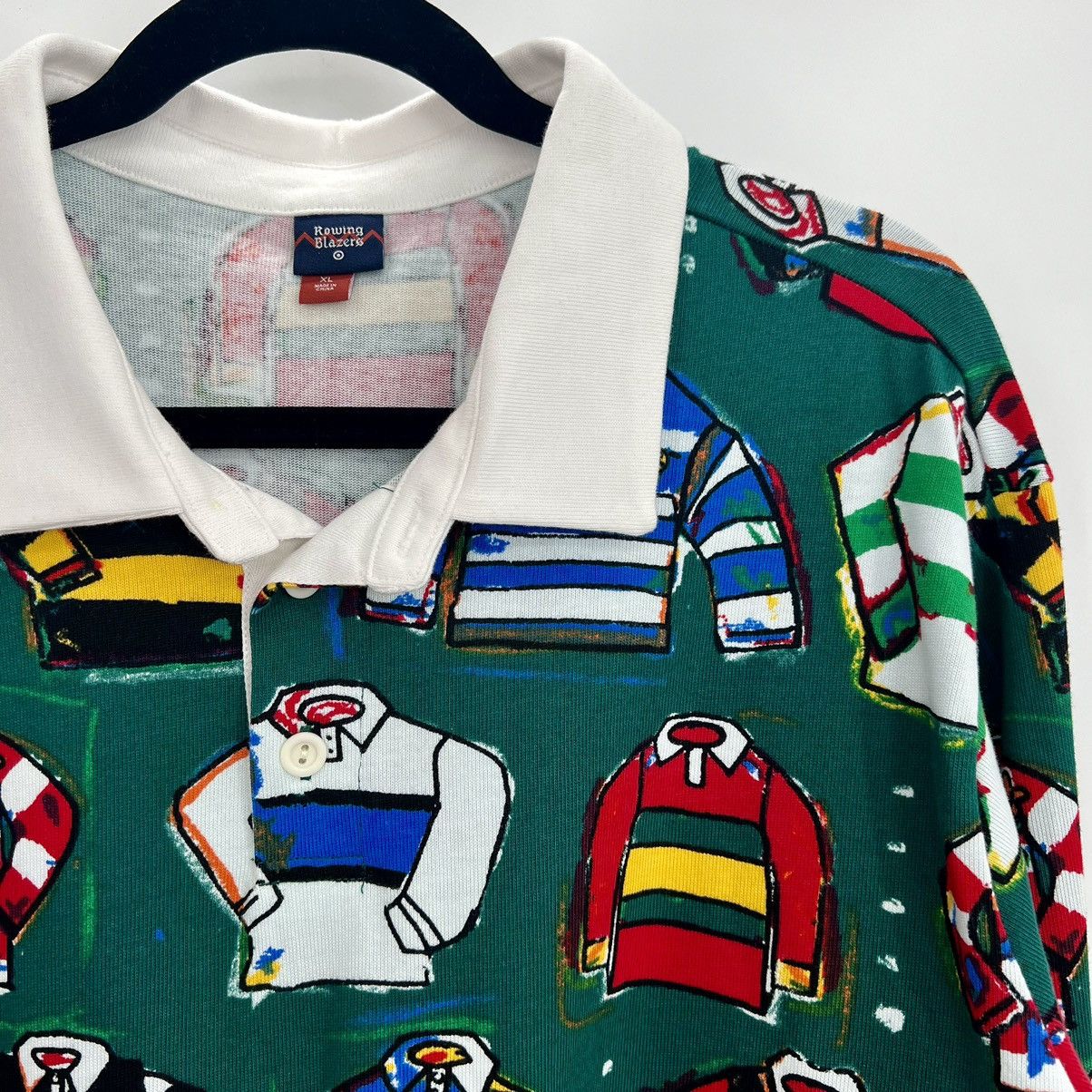 Rowing Blazers Rowing Blazers Target Ugly Sweater Polo Long Sleeve Pullover Size US XL / EU 56 / 4 - 7 Thumbnail