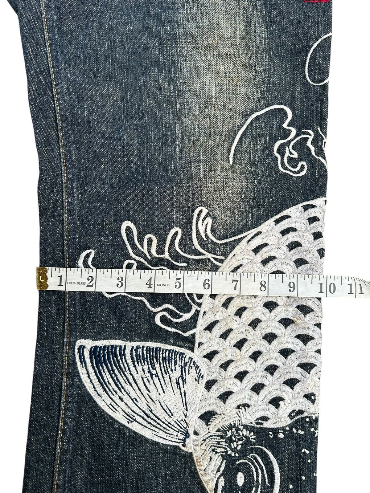 Kapital Karakuri Tamashii embroidery Rusty Japanese Denim Jeans Size US 34 / EU 50 - 18 Thumbnail