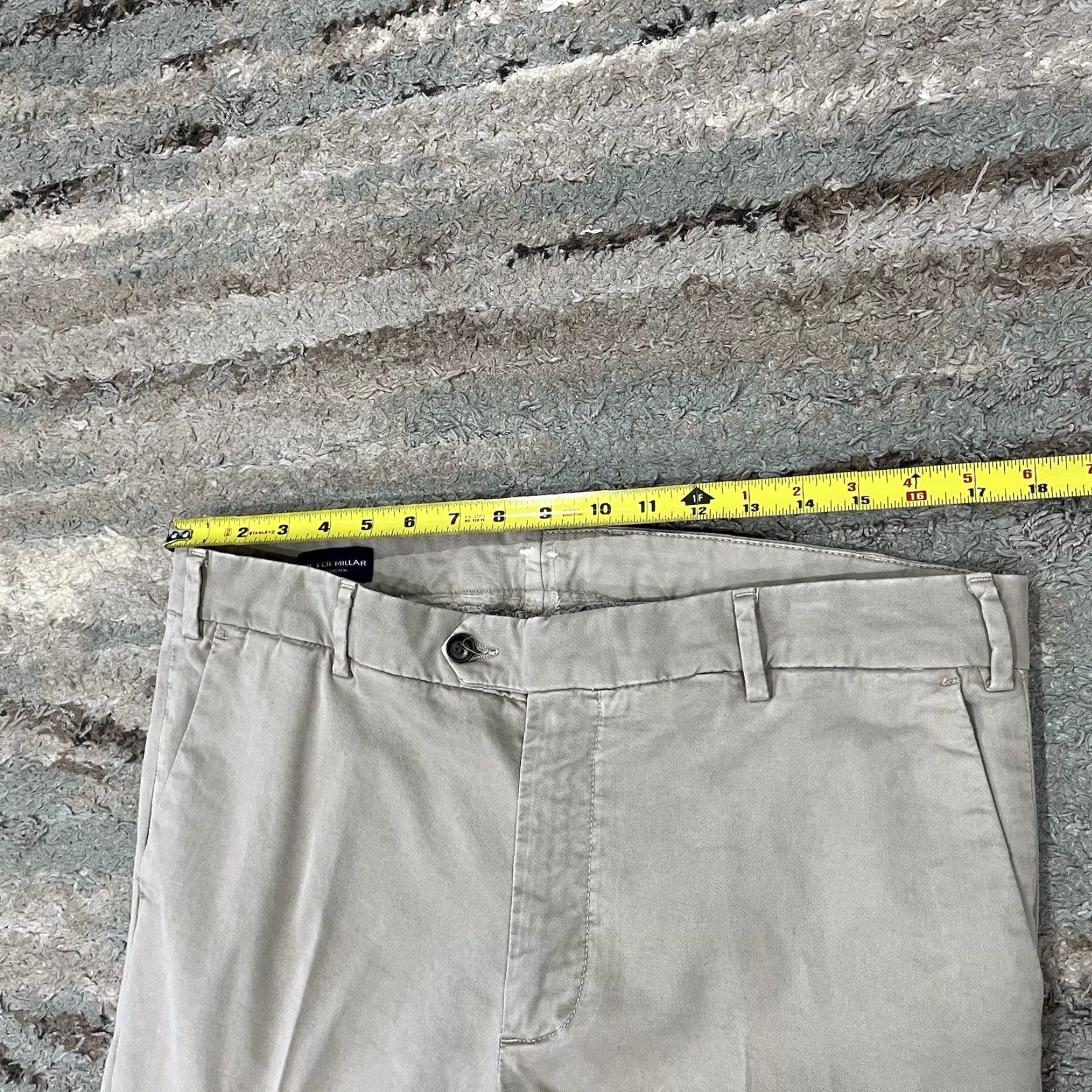 Peter Millar Peter Millar Chino Pants Men 36 x 22 5-Pocket Gray Stretch Mois ture Wicking Breathable Classic Tapered Size US 36 / EU 52 - 6 Thumbnail