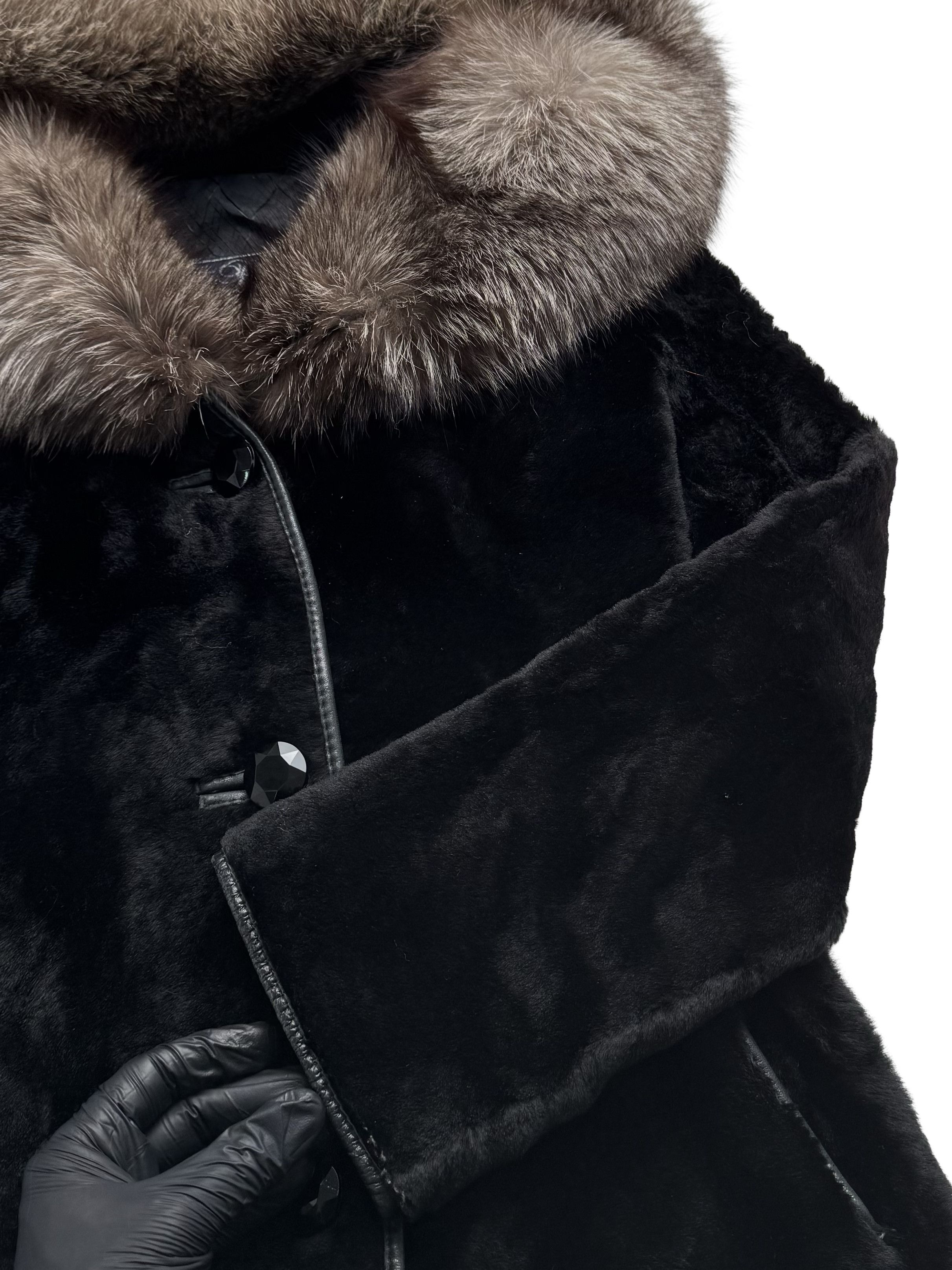 Vintage Vintage Real Sheepskin Hooded Coat Size S / US 4 / IT 40 - 11 Thumbnail