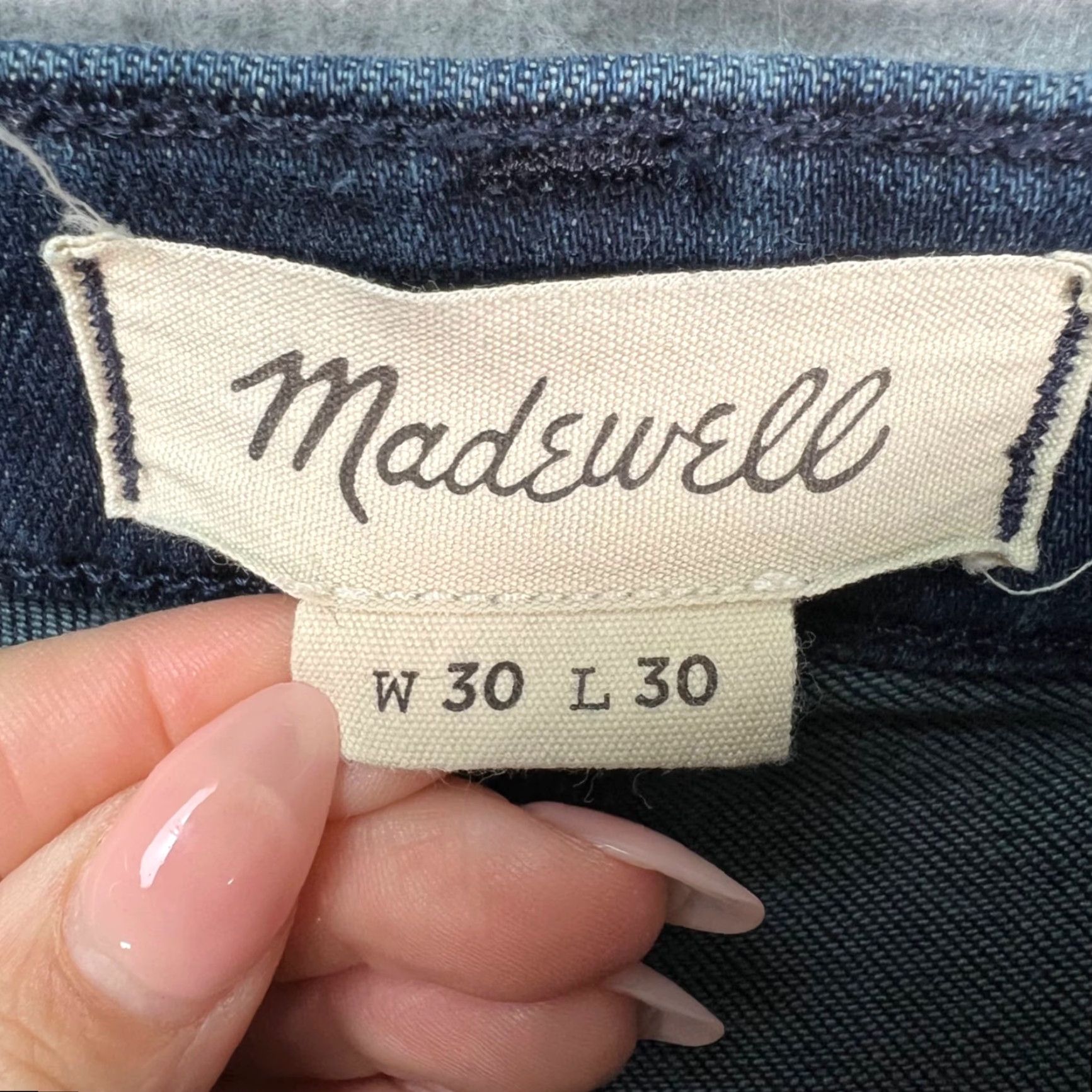 Madewell Madewell Jeans Slim Fit Denim 30 Blue Cotton Blend Mens Regular Waist 30 Inseam 30 Five-Pocket Traditional Zip Vintage No (N/A) Size US 30 / EU 46 - 3 Thumbnail