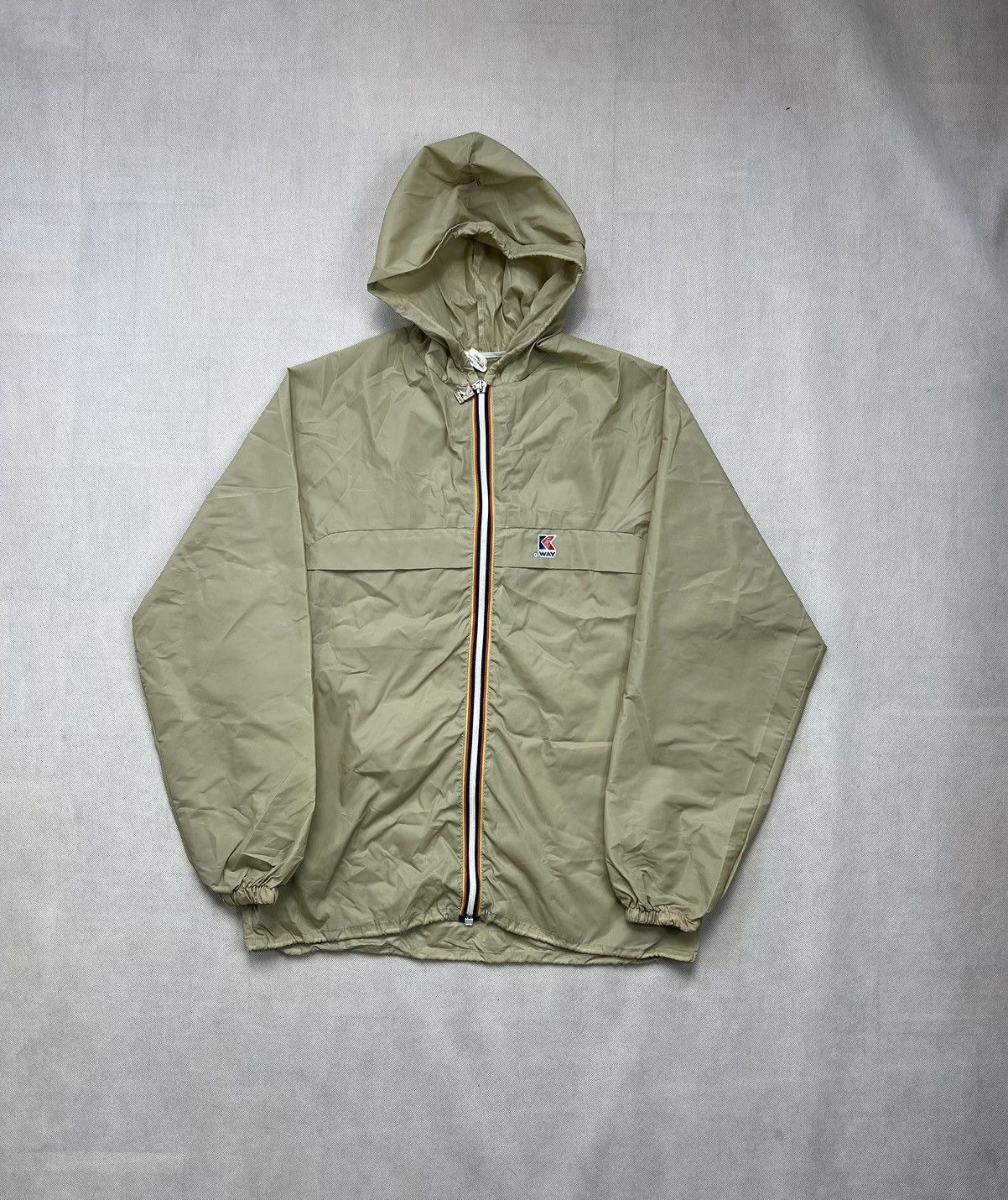 K-Way Rain Jacket Kway Vintage 90’s Zipped Size US M / EU 48-50 / 2 - 1 Thumbnail
