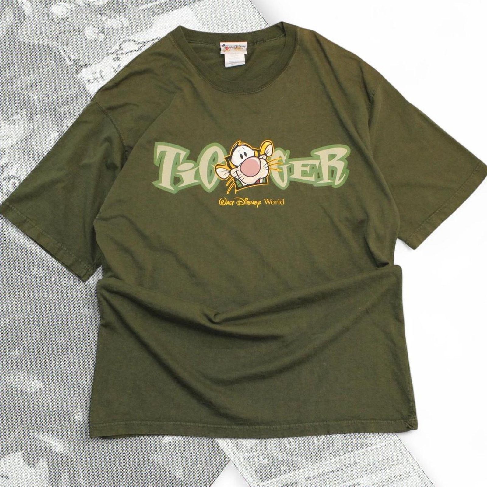 Disney Green Vintage 90’s Walt Disney World Tigger Graphic Tee Size US XL / EU 56 / 4 - 1 Thumbnail