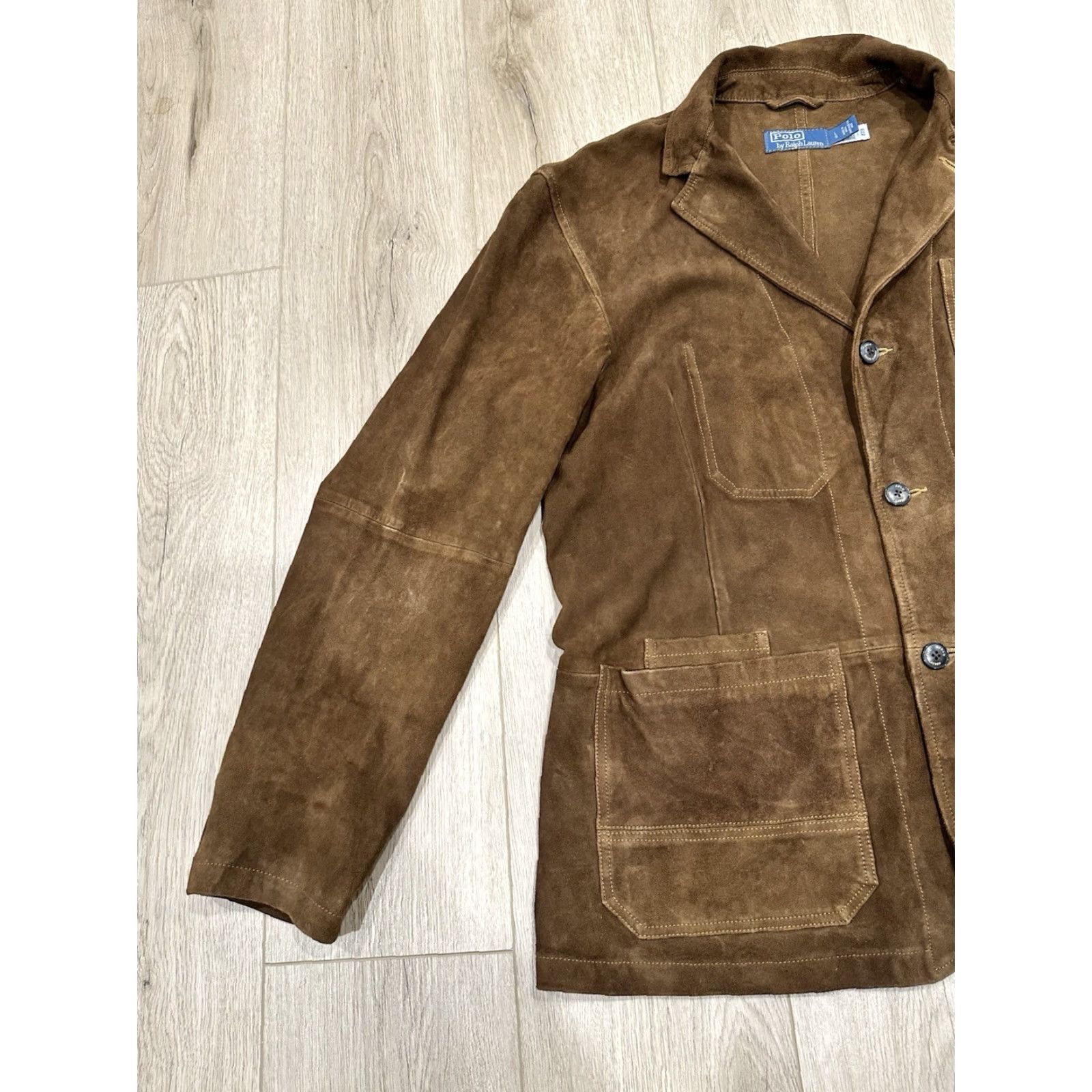Polo Ralph Lauren Polo Ralph Lauren Goat Suede Utility Jacket Mens Brown Size Large Jacket Mens Brown Polo Ralph Lauren Goat Suede Utility Jacket Regular Size L Size US L / EU 52-54 / 3 - 4 Thumbnail