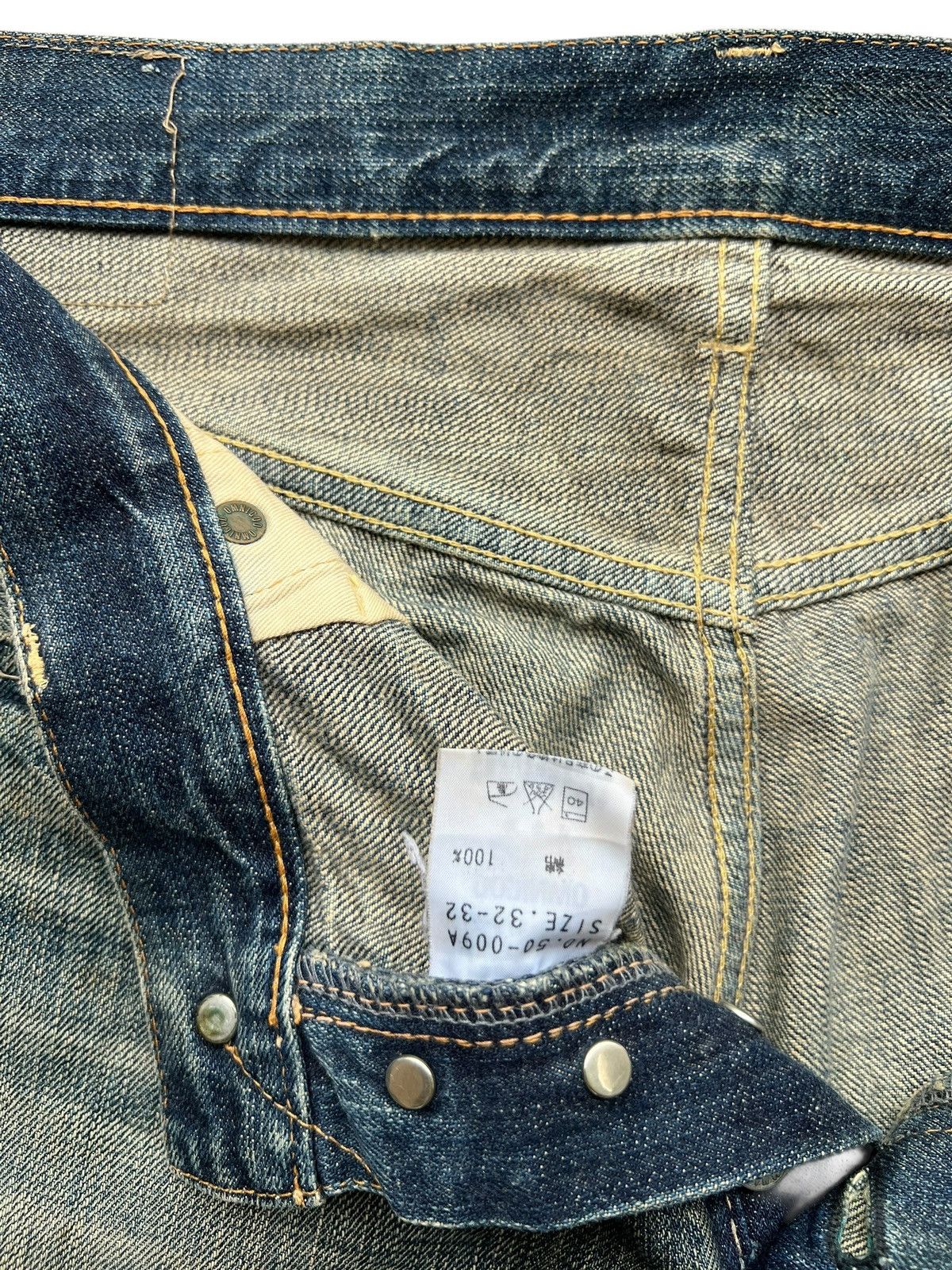 OMNIGOD Vintage Omnigod Selvedge Mudwash Distressed Denim Jeans 34 Size US 34 / EU 50 - 11 Thumbnail