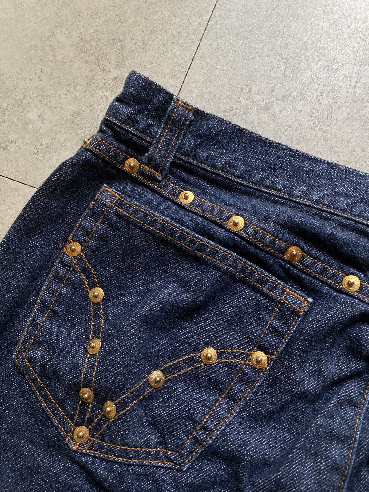 Dolce & Gabbana Vintage Dolce & Gabbana Skirt Denim Y2K like Versace Size 32" / US 10 / IT 46 - 7 Thumbnail
