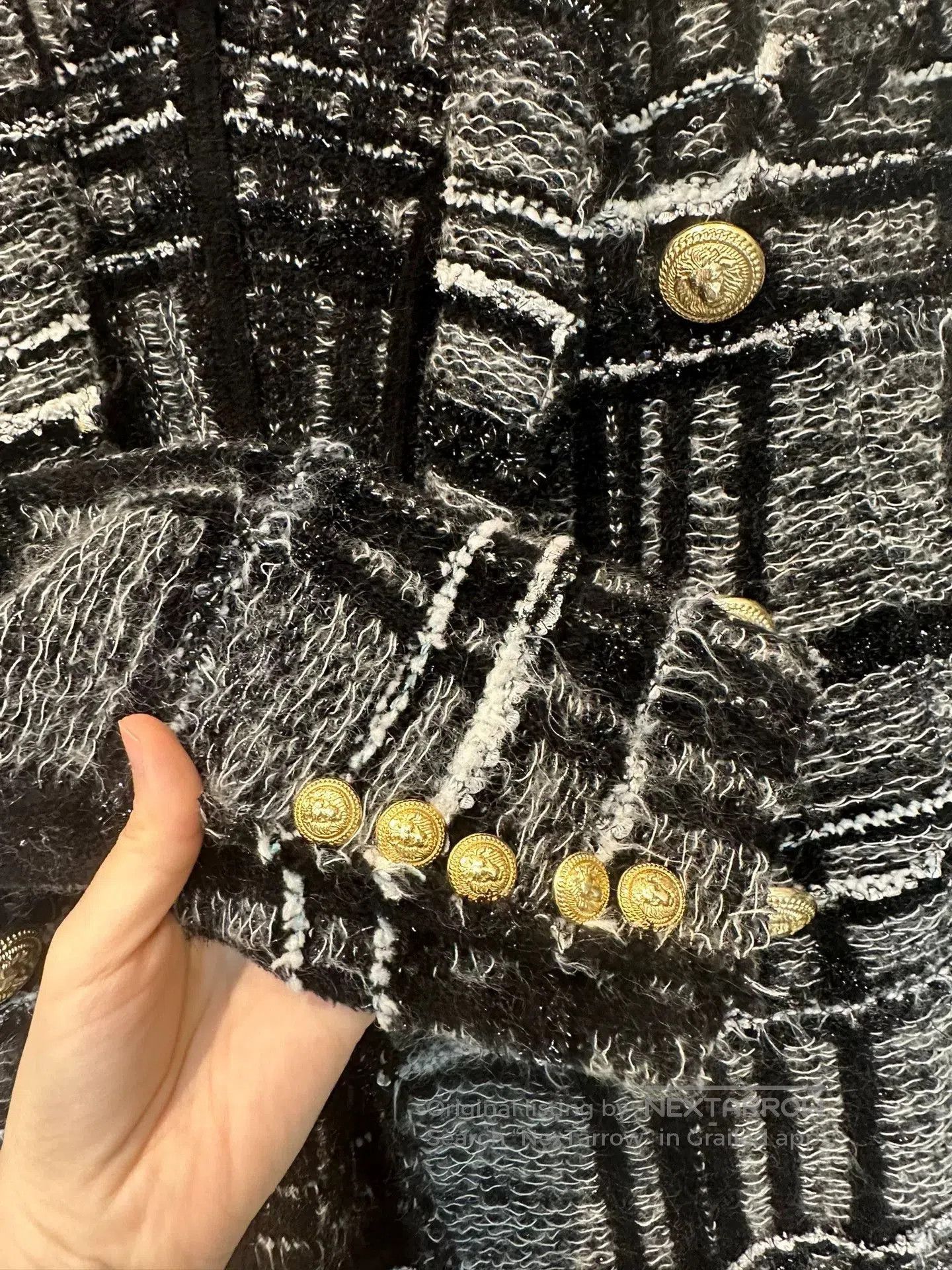 Balmain balmain wool blend blazer with unique pattern. Size US S / EU 44-46 / 1 - 6 Thumbnail