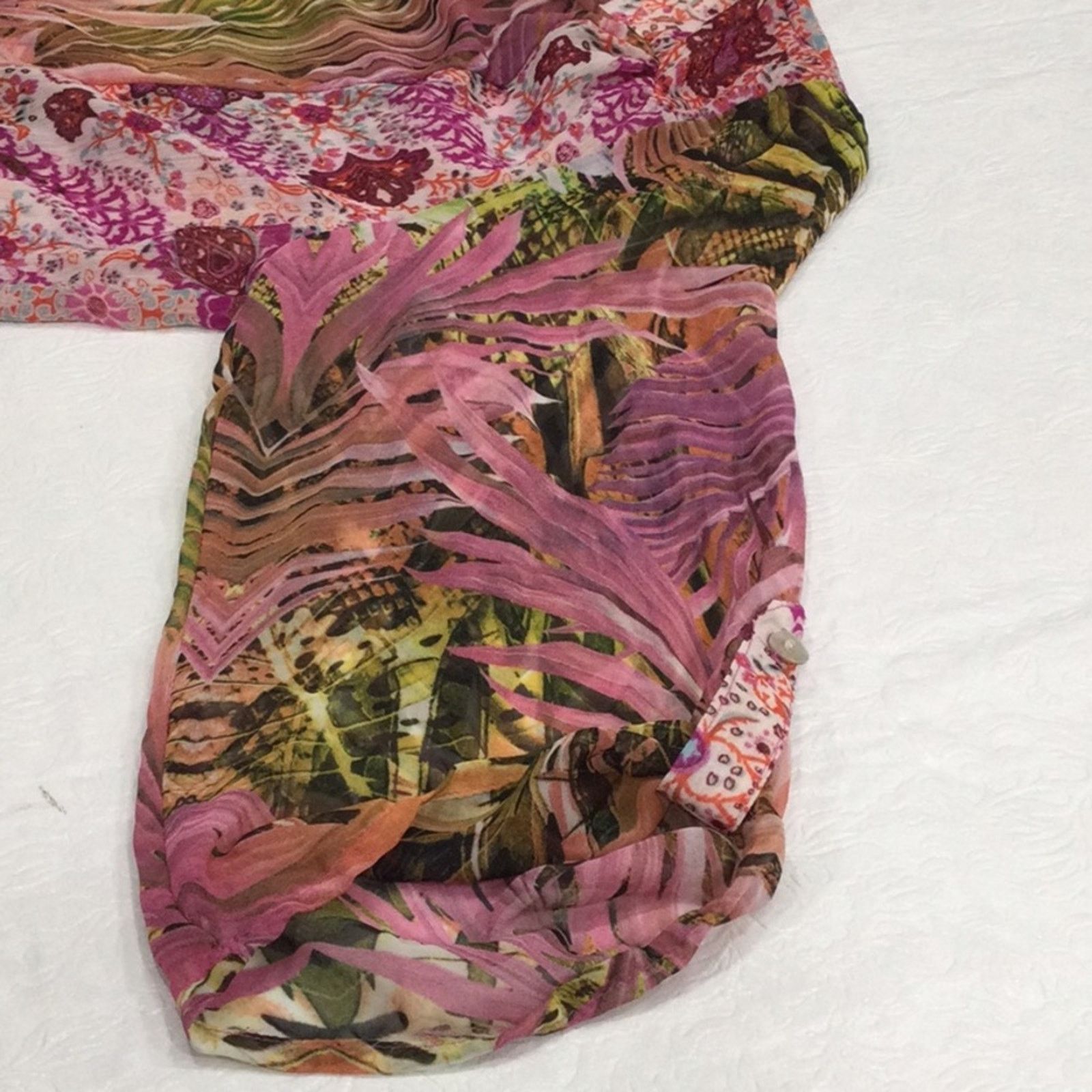 Other Figueroa & Flower Foliage/Floral Print Sheer Top Small Size S / US 4 / IT 40 - 14 Thumbnail