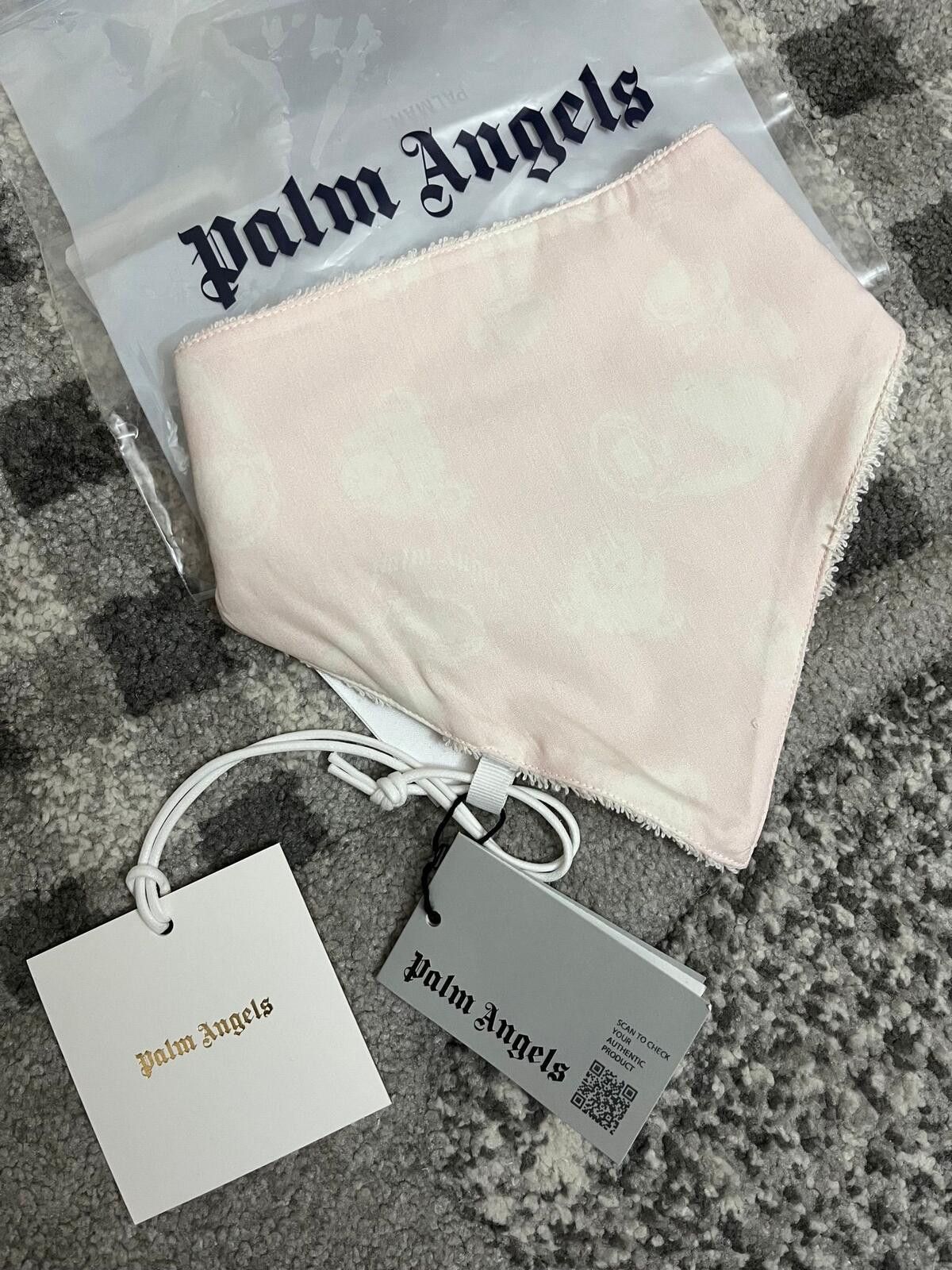 Palm Angels Palm Angels Baby Bib Pink Terry Cloth Designer Authentic Lux Size ONE SIZE - 2 Thumbnail