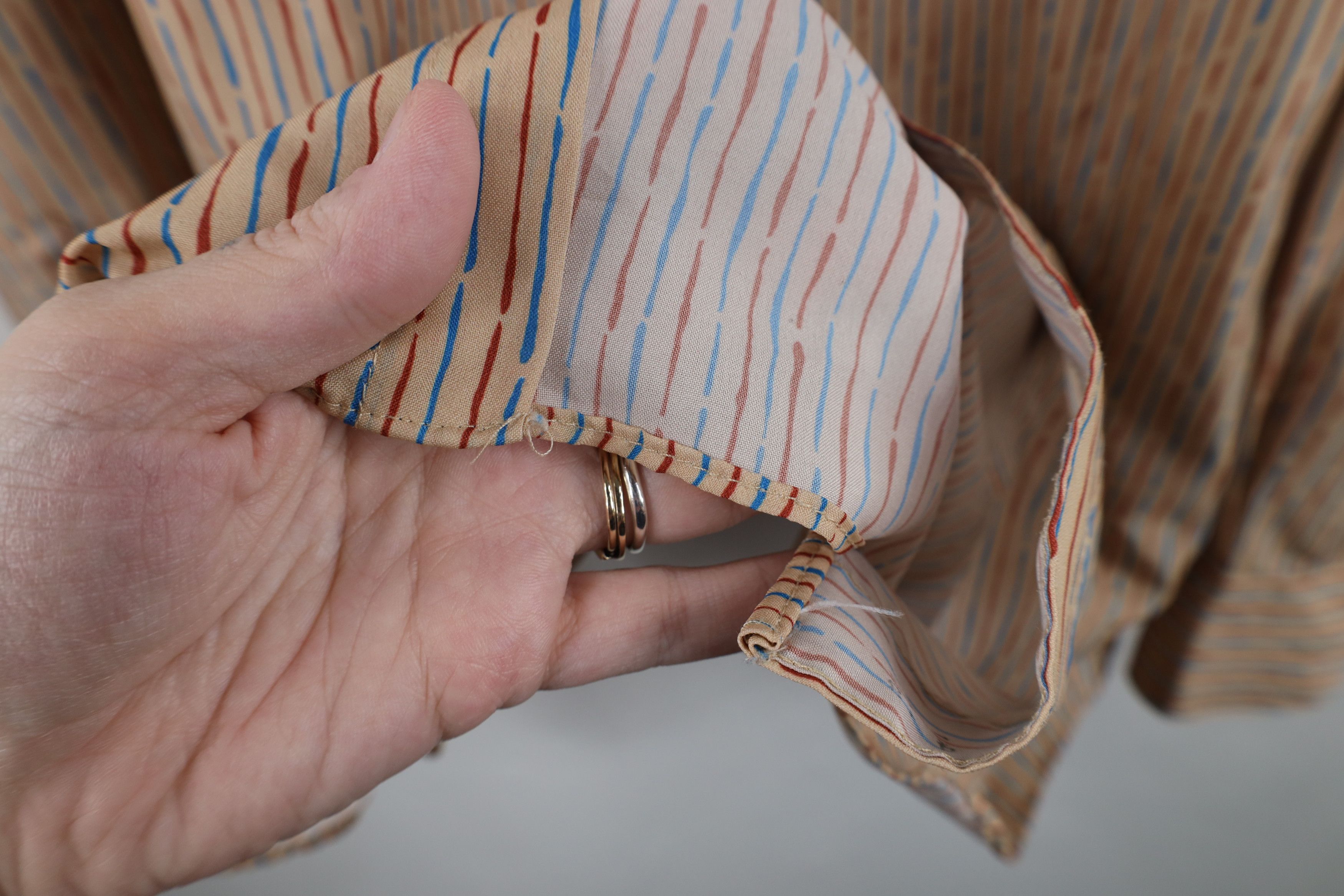 Vintage Vintage 70s Streetwear Knit Collared Button Shirt Polyester Size US XL / EU 56 / 4 - 6 Thumbnail