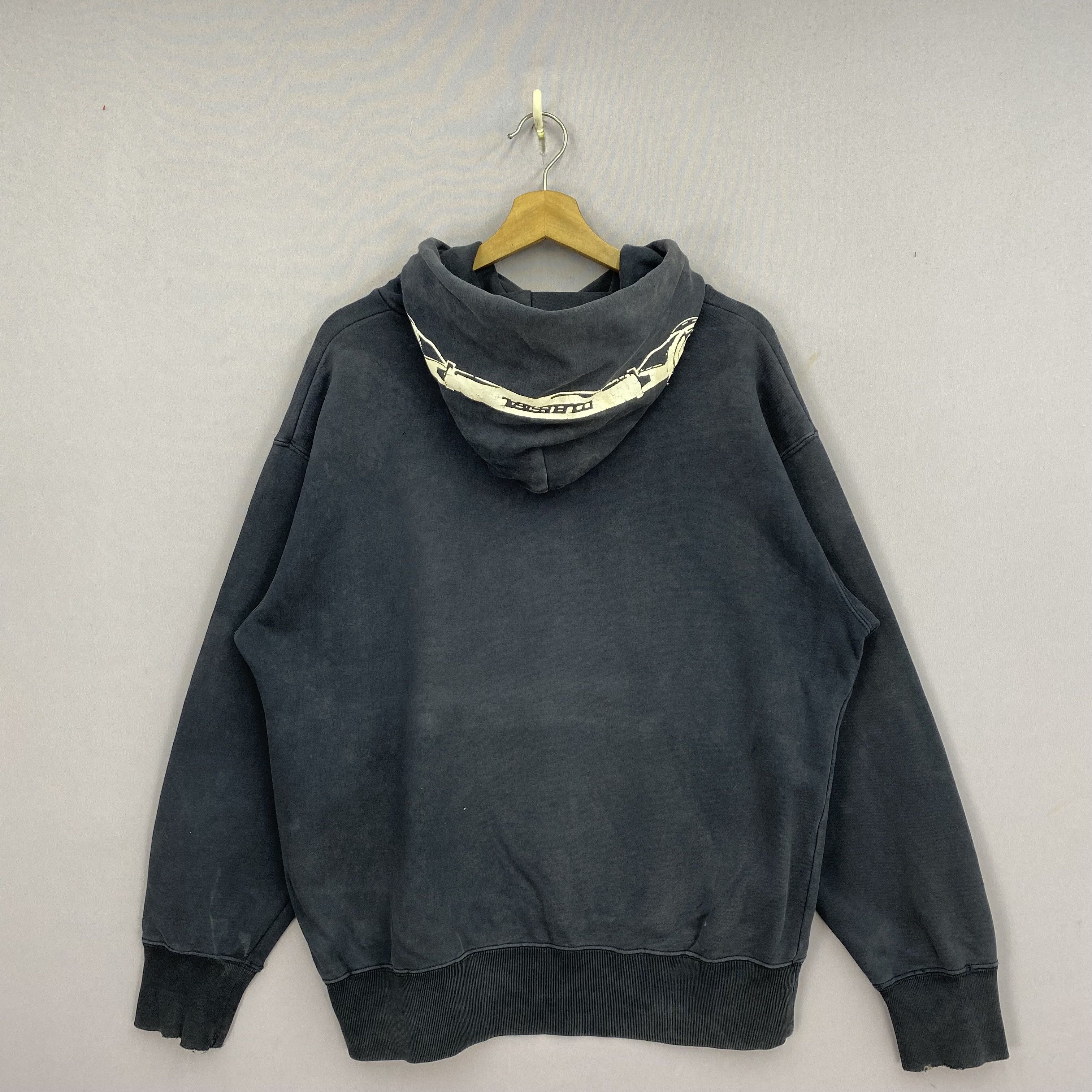Japanese Brand Vintage Double Steeal Sweater Y2K Hoodie Faded Sweatshirt Size US L / EU 52-54 / 3 - 2 Thumbnail