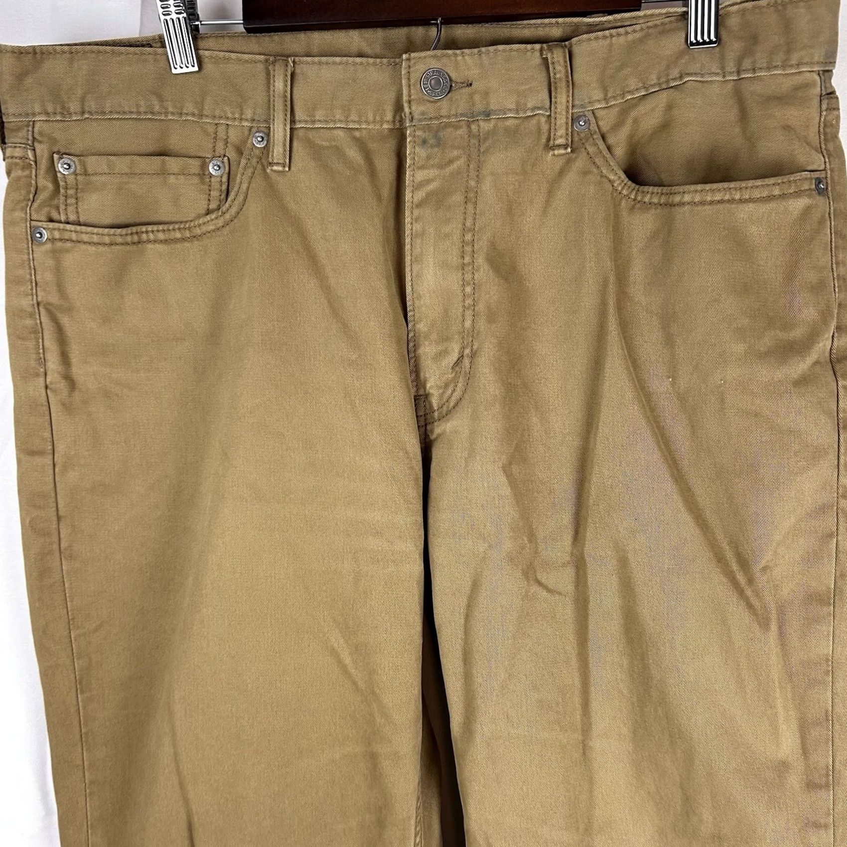 Levi's Levi's 514 Jeans 38x30 Khaki Tan Denim Regular Straight Mens Size US 38 / EU 54 - 2 Thumbnail