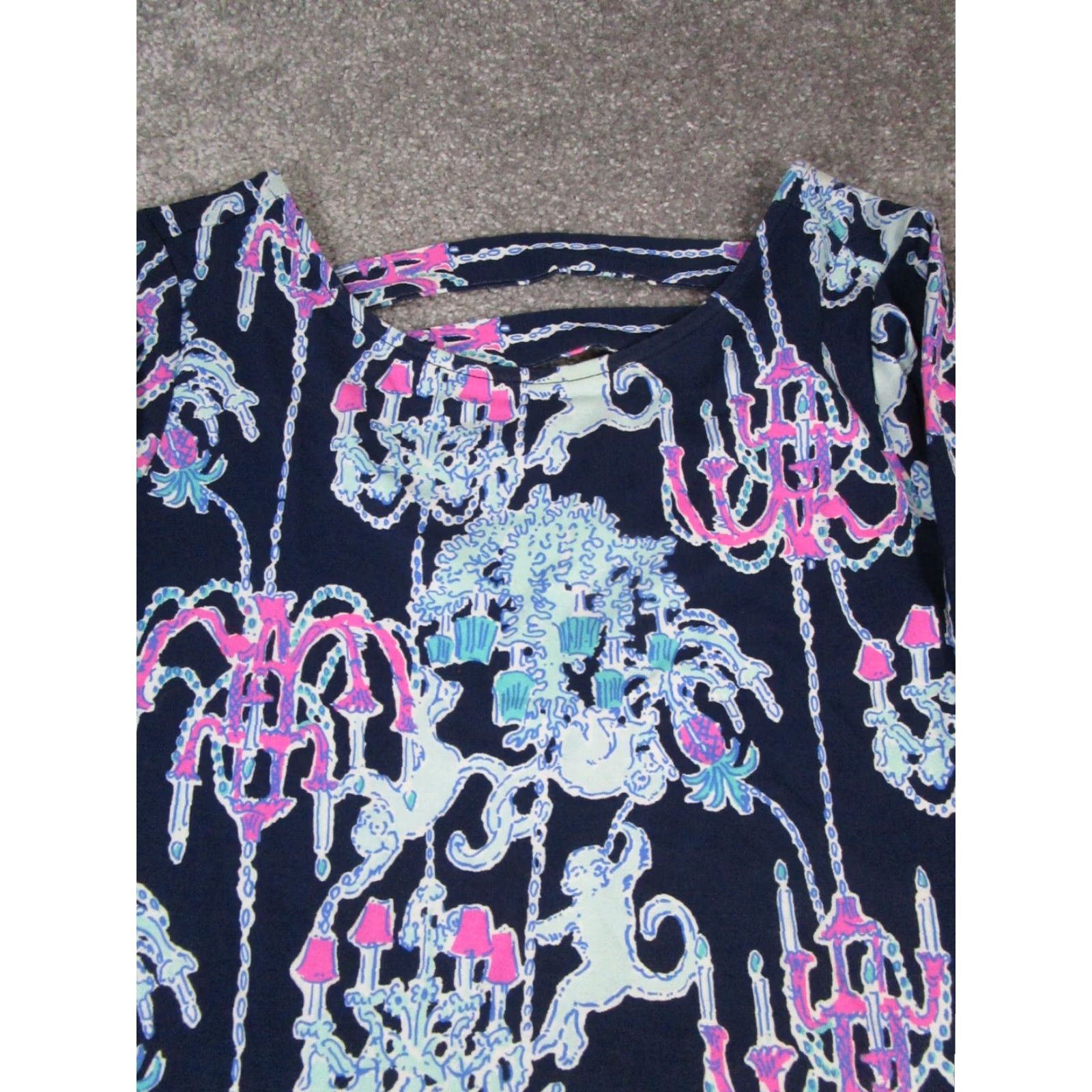 Lilly Pulitzer Lilly Pulitzer Dress Womens Small Blue Pink Size S / US 4 / IT 40 - 2 Thumbnail