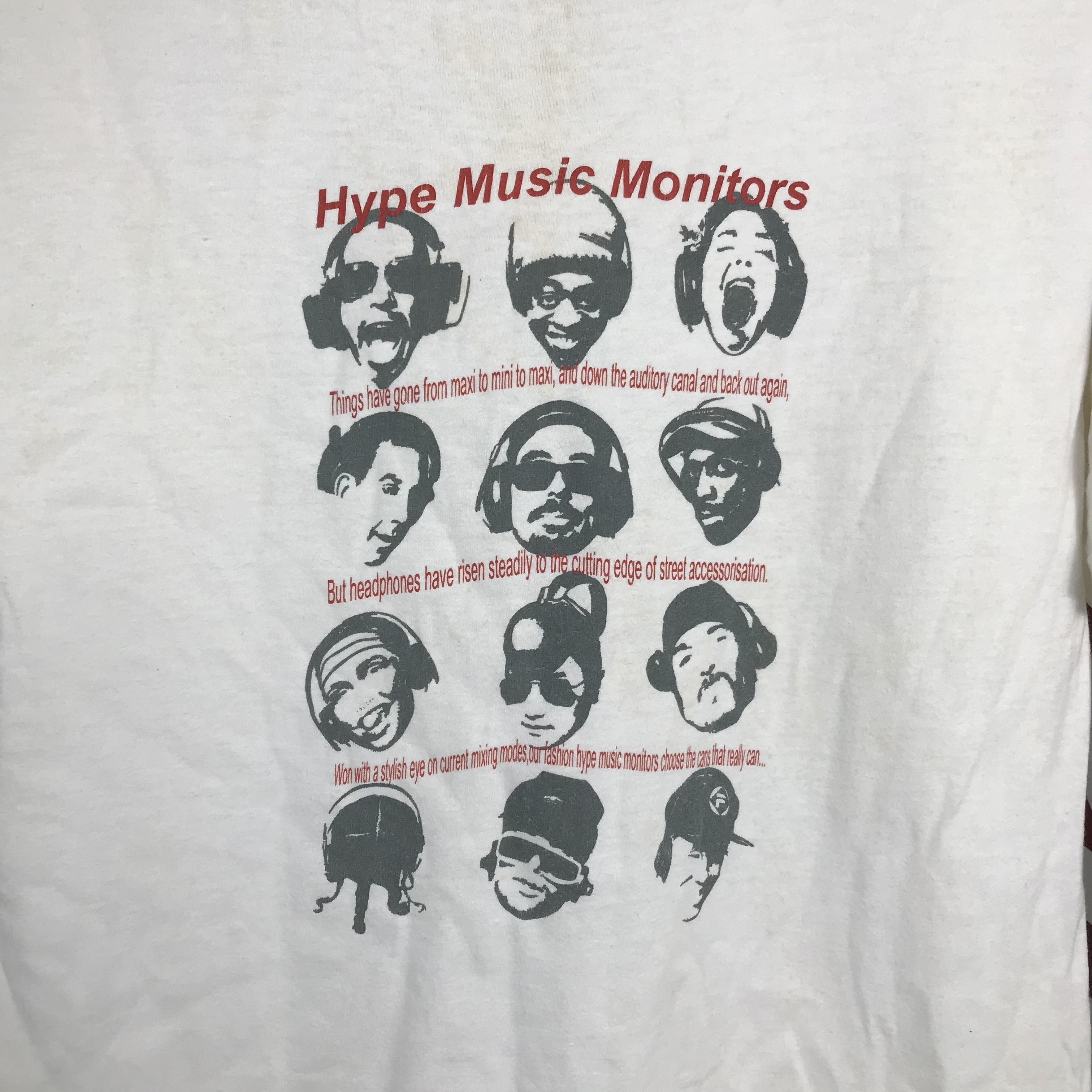 Vintage 90s Hype Music Monitors Music Instrument Band Shirts Size US M / EU 48-50 / 2 - 3 Thumbnail