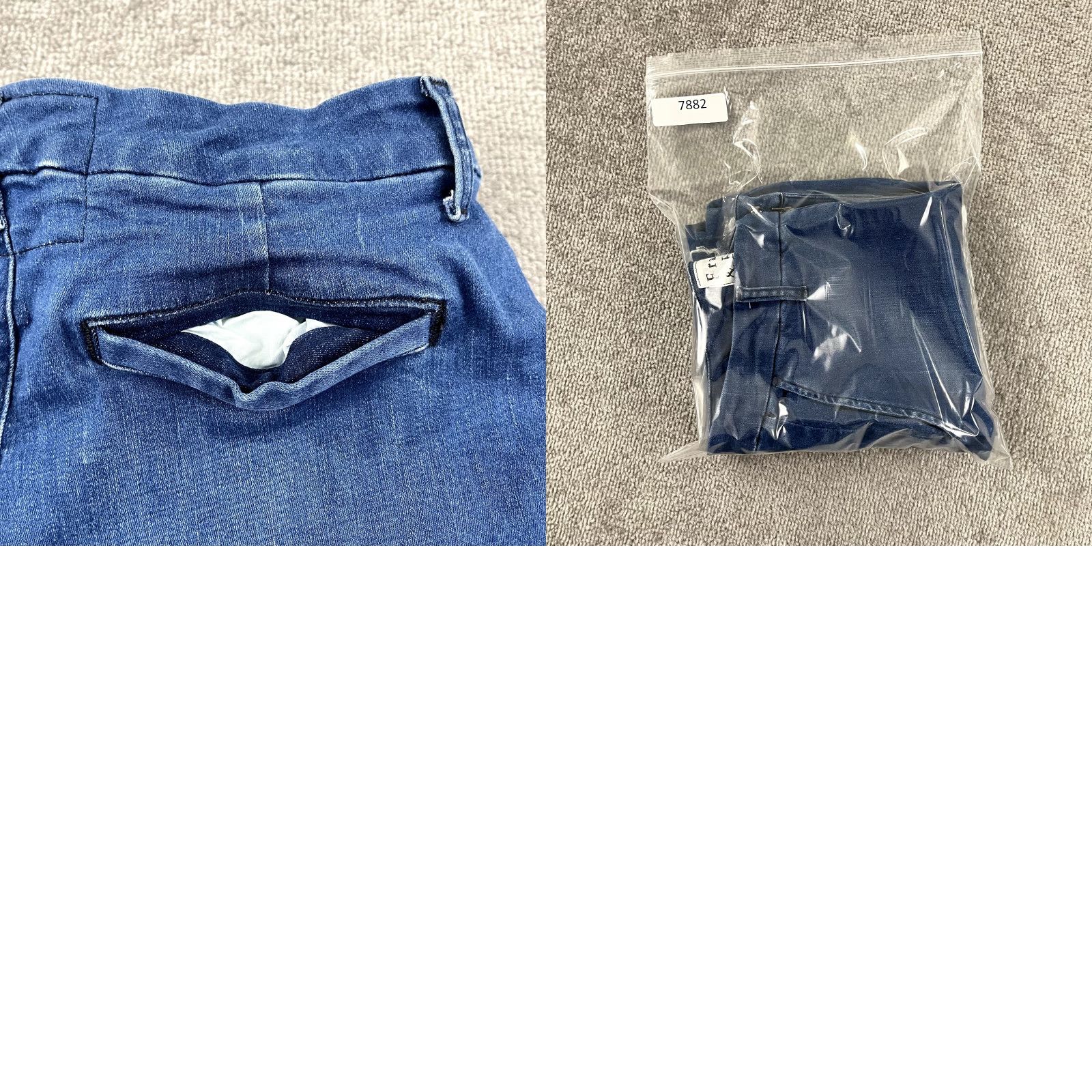 Frank & Eileen FRANK & EILEEN Jeans Womens 8 Wicklow Denim Stretch Raw Edge Cropped 5-Pocket Blue Size 30" / US 8 / IT 44 - 9 Thumbnail