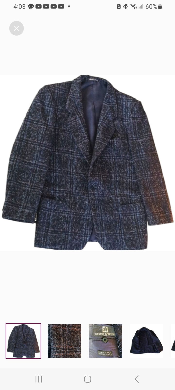 Other Vintage Armand Boudrias Men's Sports Blazer Size 40R - 1 Thumbnail