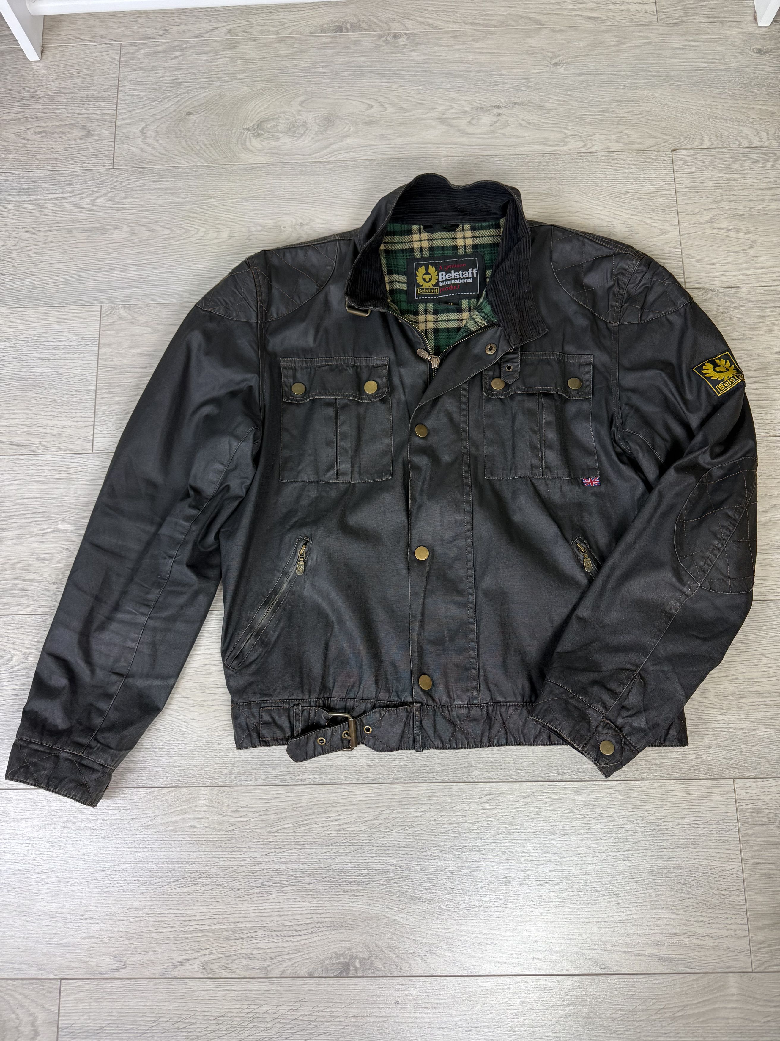 Mens Vintage Belstaff Trialmaster XL500 Nylon Black Belted