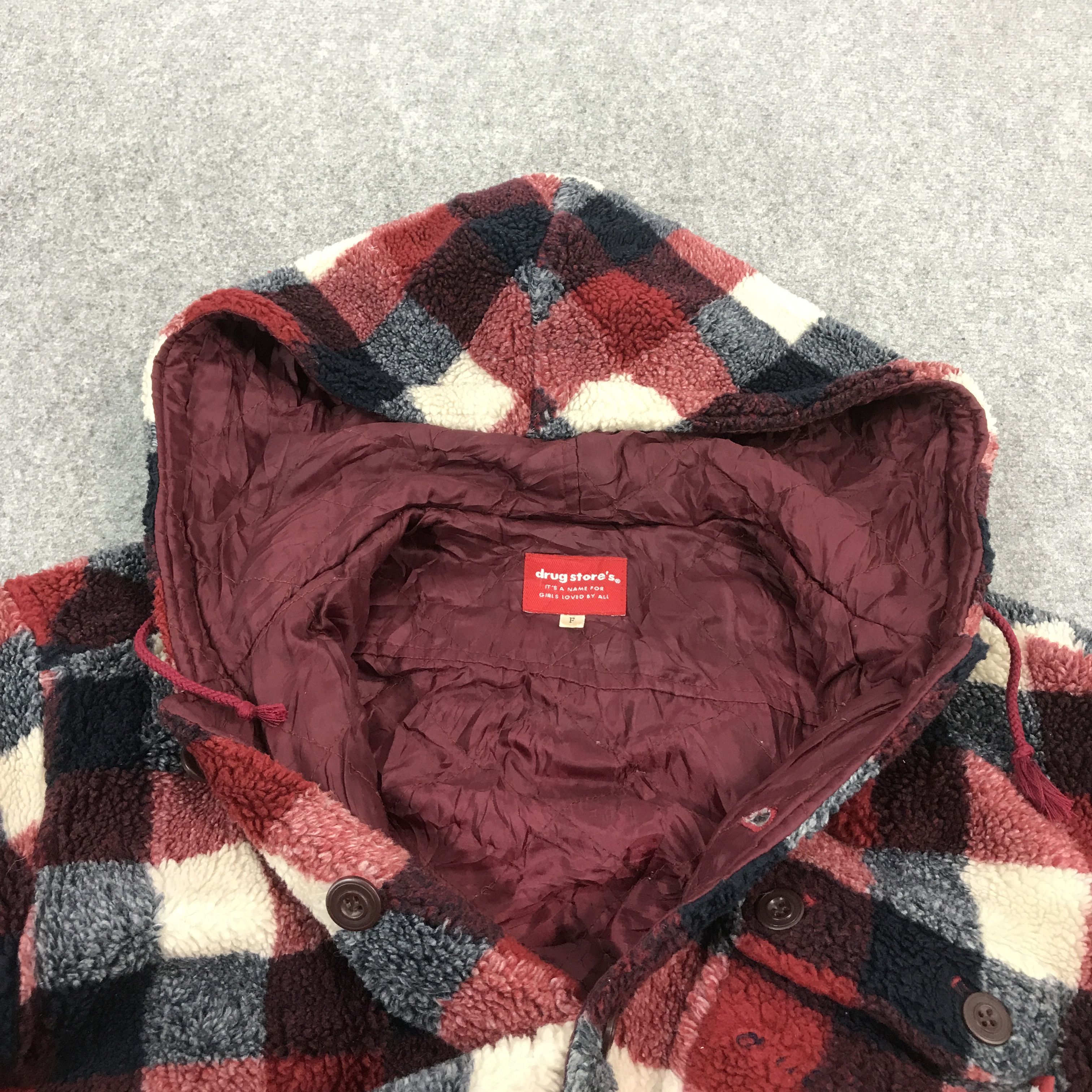 Japanese Brand drug store's multi pocket Japan Sherpa button up jacket Size US L / EU 52-54 / 3 - 5 Thumbnail