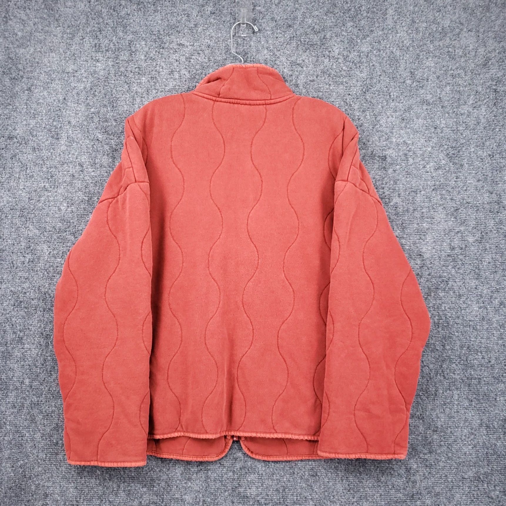 Fabletics Fabletics Jacket Womens M Medium Orange Tedi Quilted Full Zip Long Sleeve Cotton Size M / US 6-8 / IT 42-44 - 2 Thumbnail