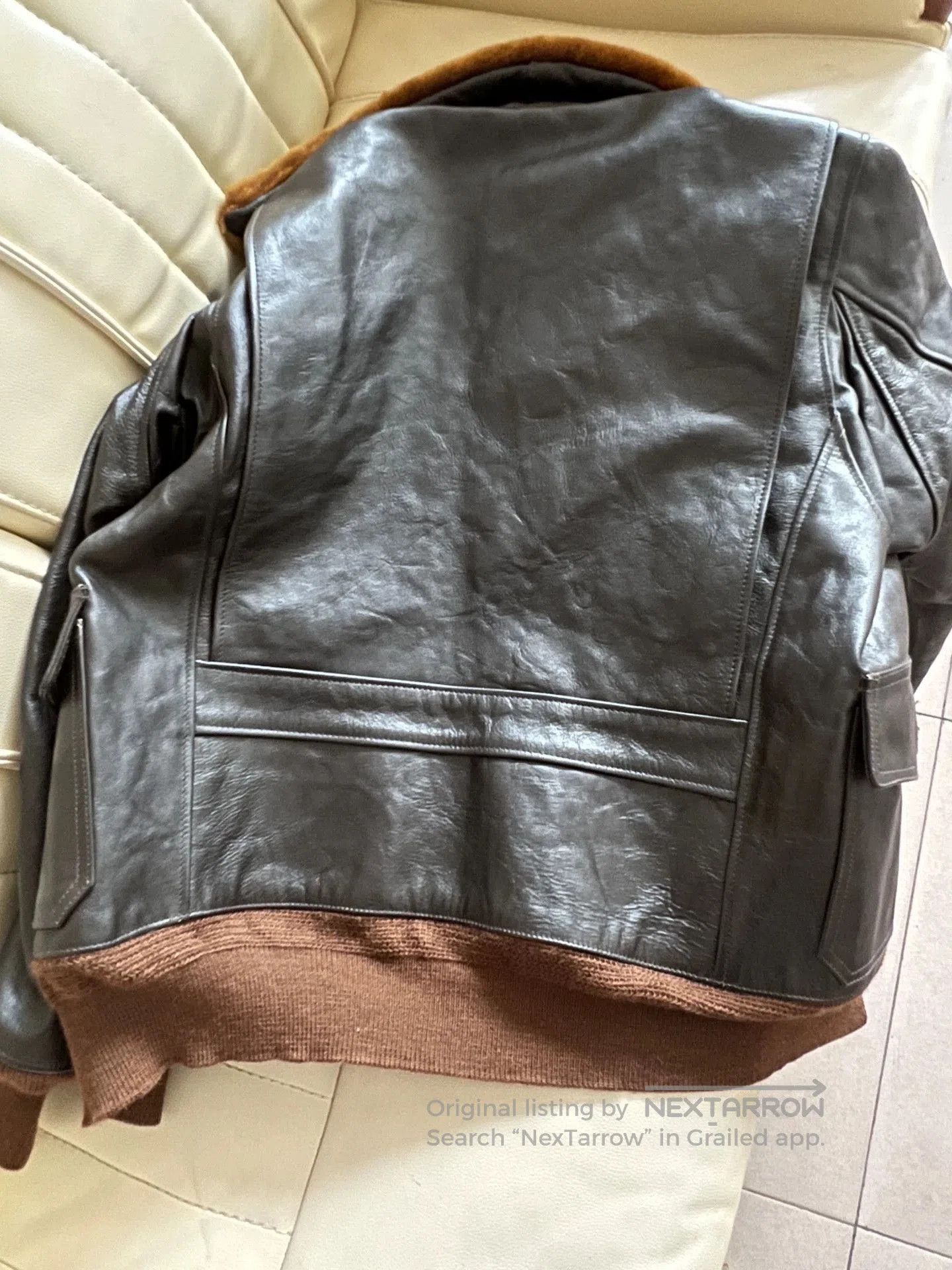 The Real McCoy's real mccoy's leather flight jacket m422a. Size US L / EU 52-54 / 3 - 8 Thumbnail