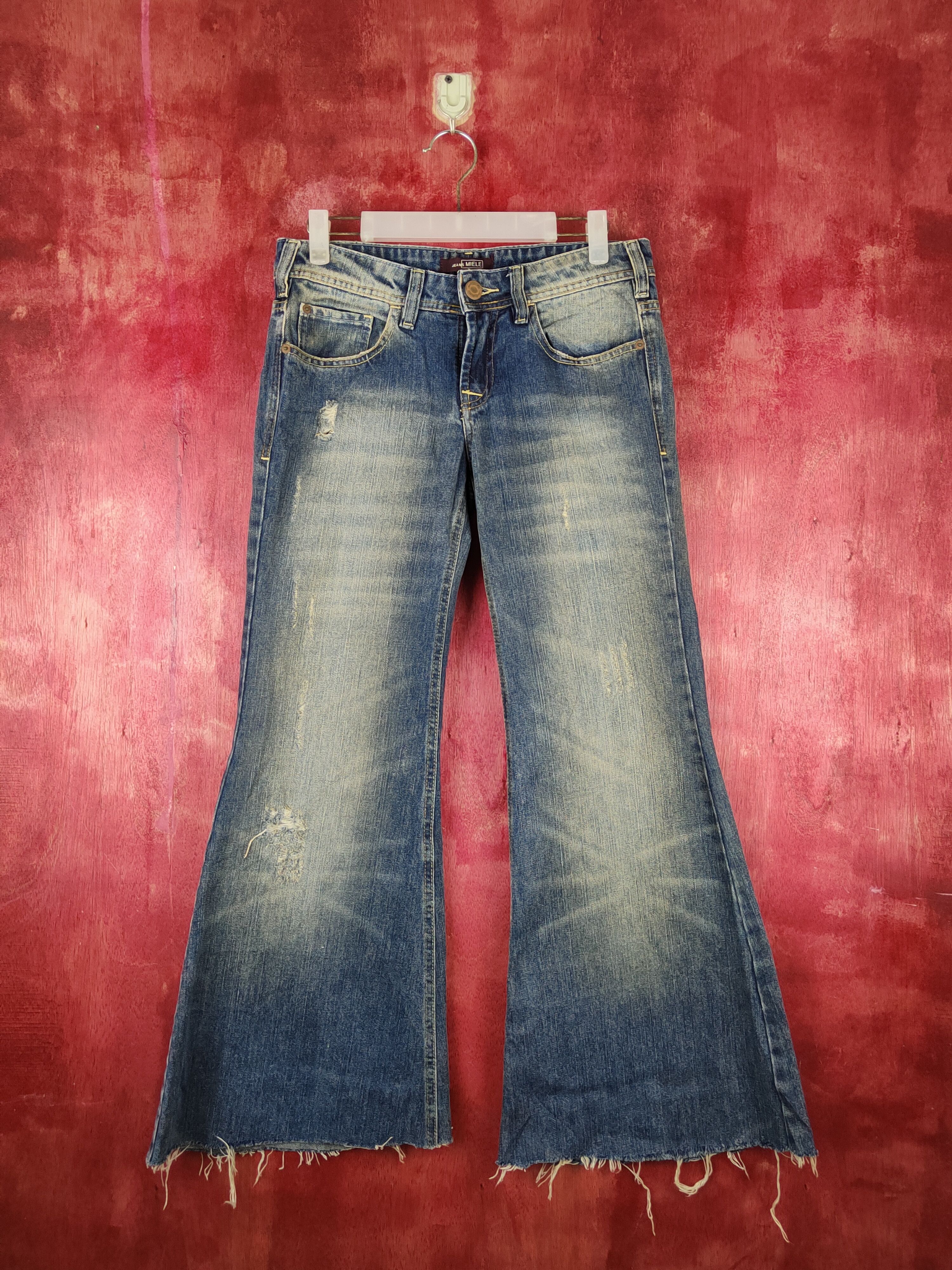 If Six Was Nine DL Jeans Miele Dark Blue Distressed Multipocket Denim #S1536 Size 26" / US 2 / IT 38 - 1 Thumbnail