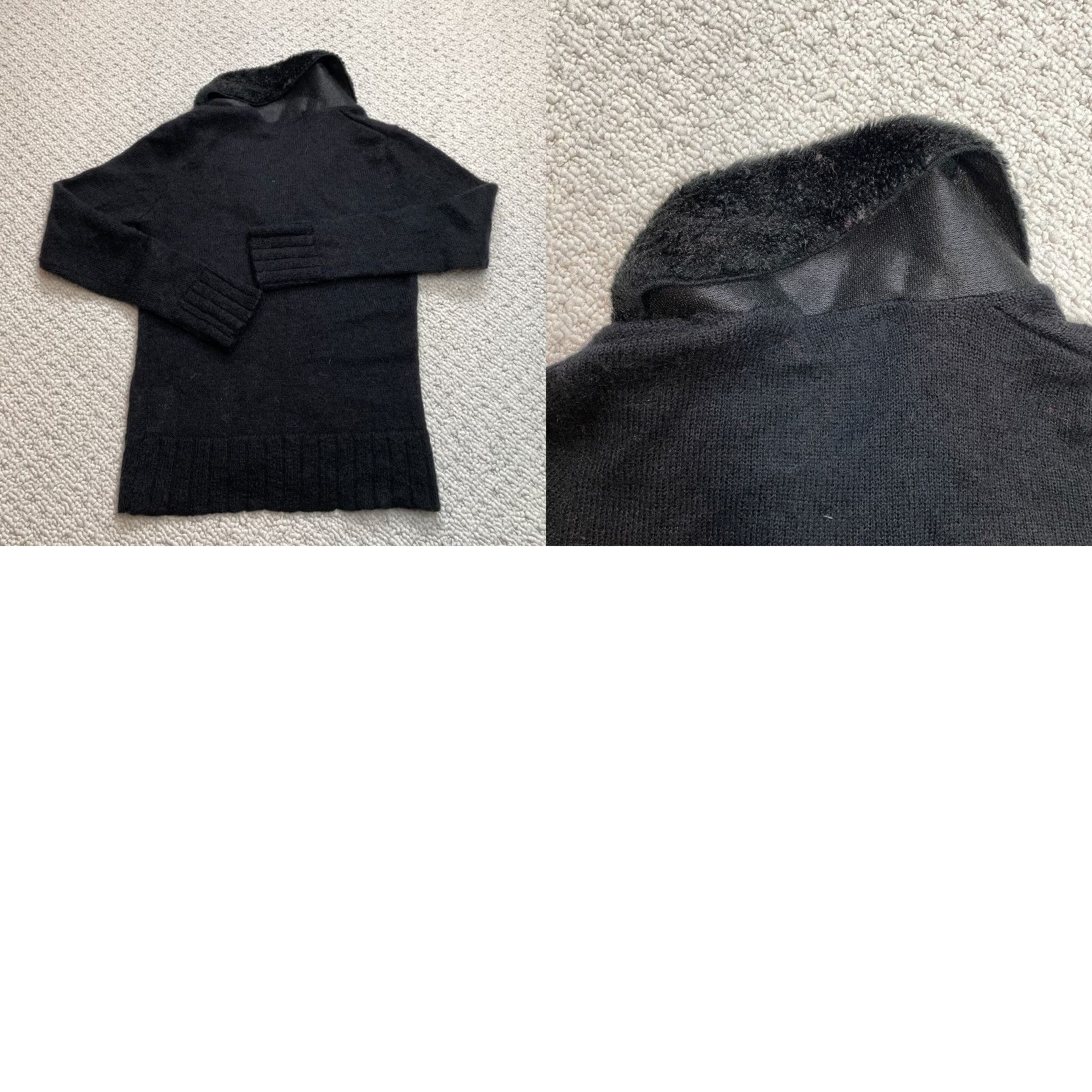 Essentials Essentials by Newport Designed in New Zealand Sweater Womens Medium Black Full Zip Knit Size M / US 6-8 / IT 42-44 - 8 Thumbnail