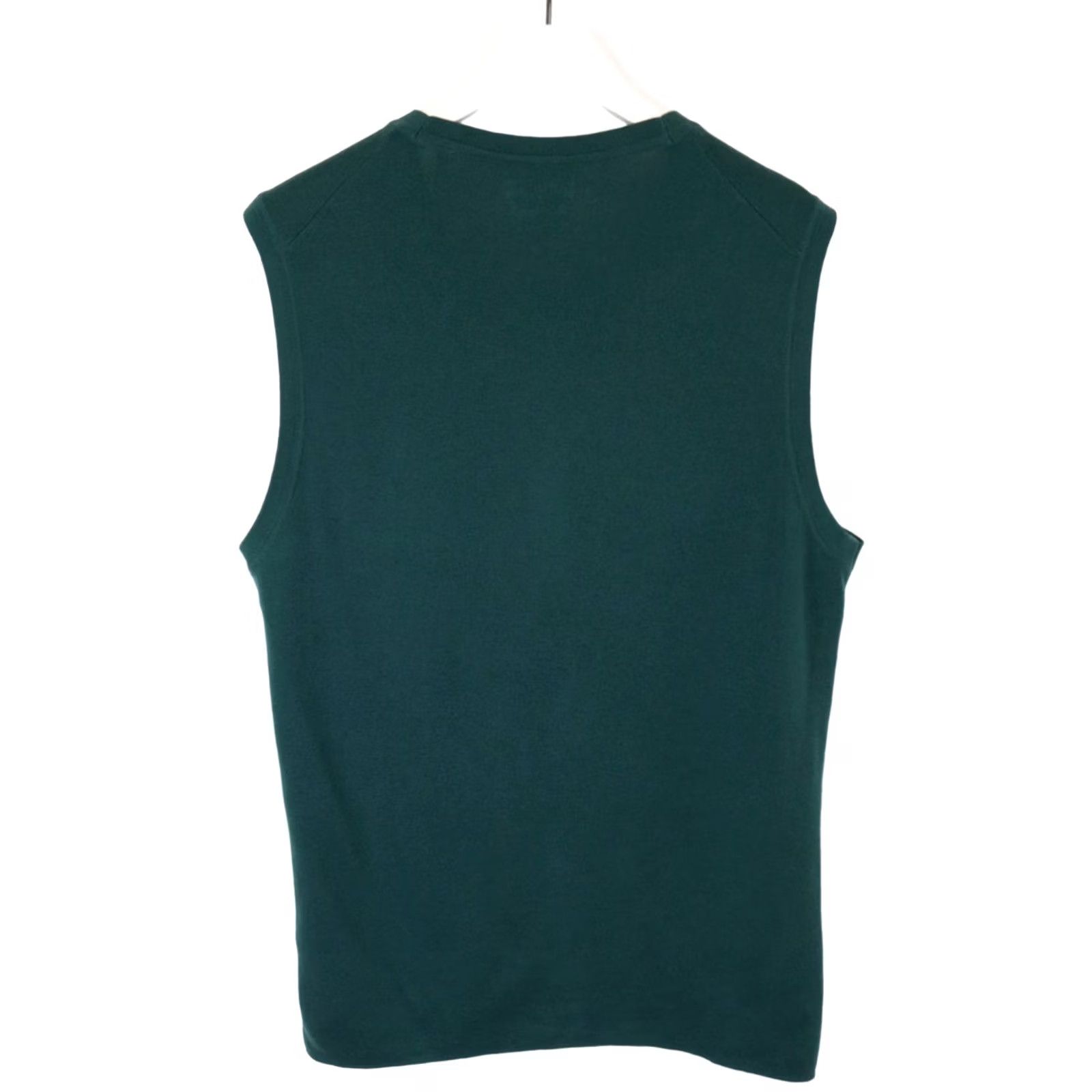 Gant GANT American Cotton Waistcoat Mens MEDIUM Knitted V Neck Stretchy Button Green Waistcoat Size US M / EU 48-50 / 2 - 2 Thumbnail