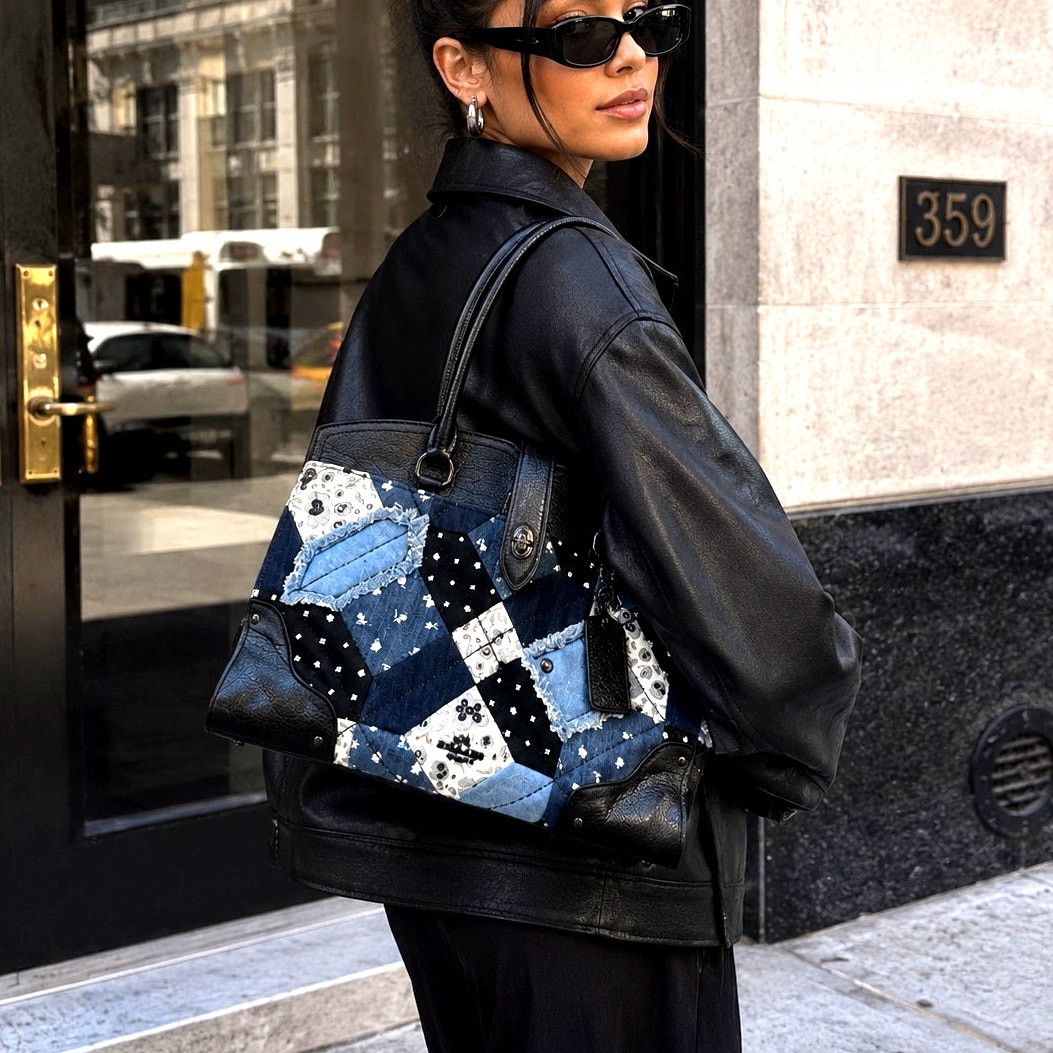 Coach Coach Mercer Satchel Canyon Quilt Denim quilted patchwork Size ONE SIZE - 1 Thumbnail
