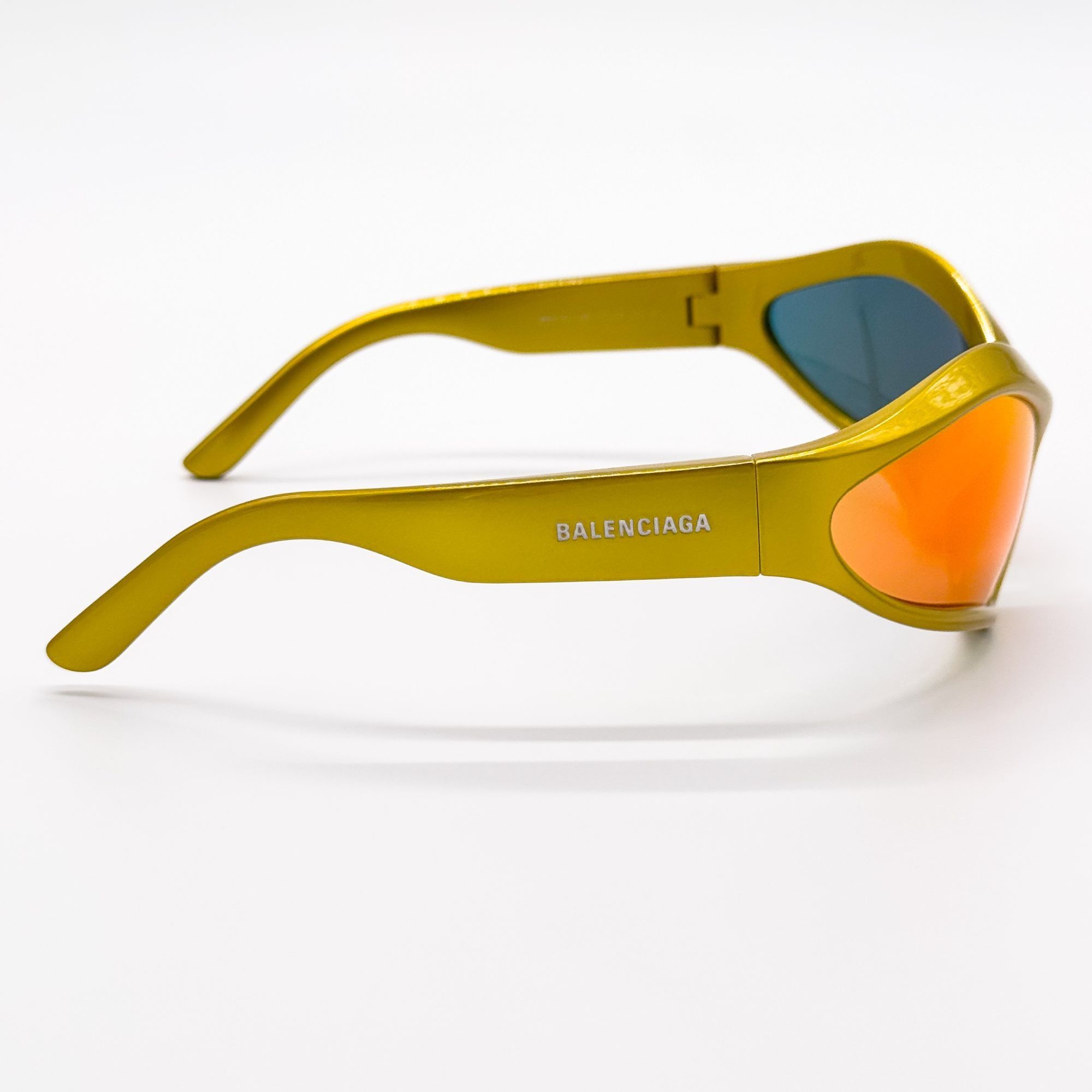 Balenciaga NEW BALENCIAGA BB0314S 004 SUNGLASSES YELLOW GEOMETRIC Size ONE SIZE - 7 Thumbnail