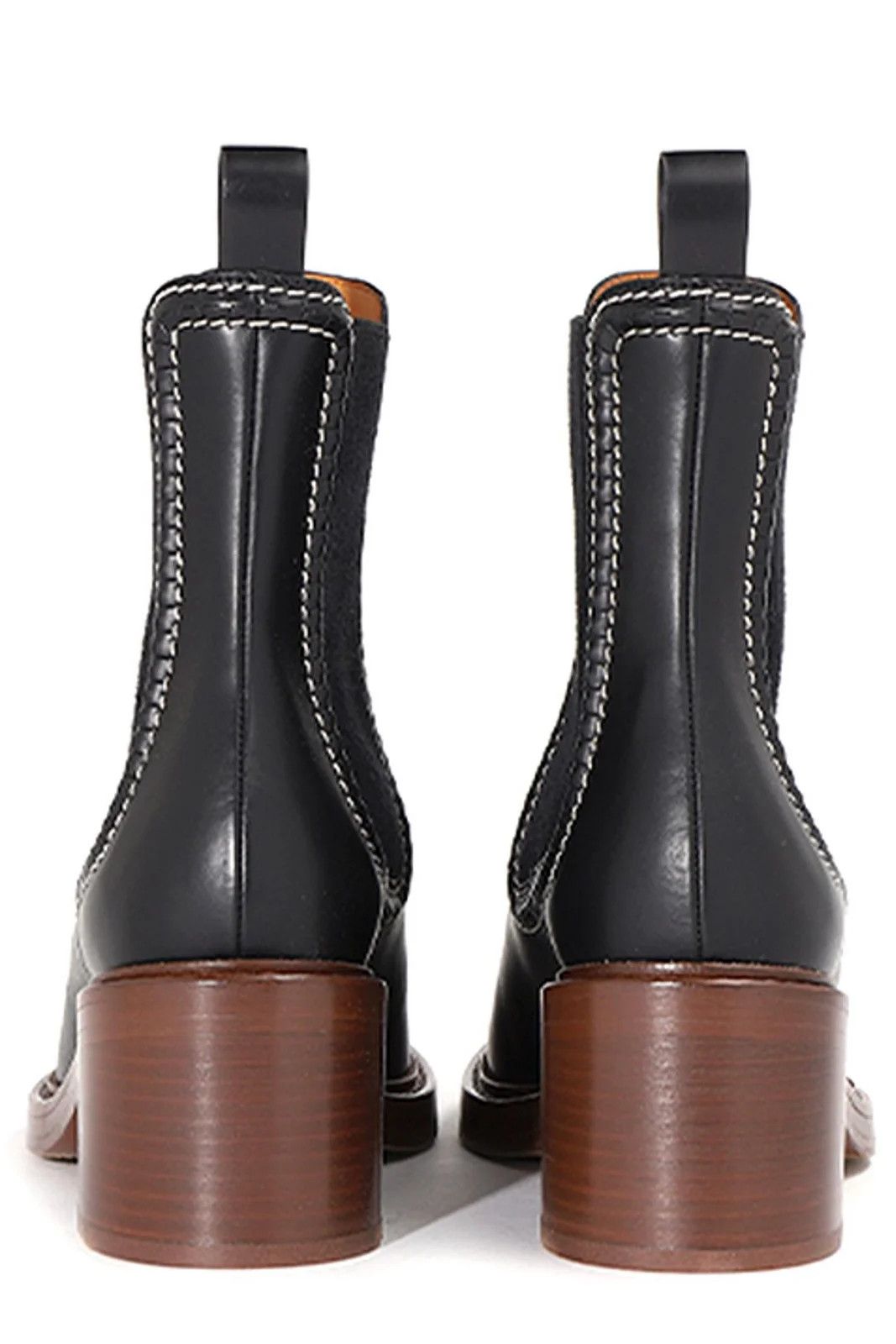 Chloe o1loc1c1024 Mallo Ankle Boots in Black Size US 7 / IT 37 - 4 Thumbnail