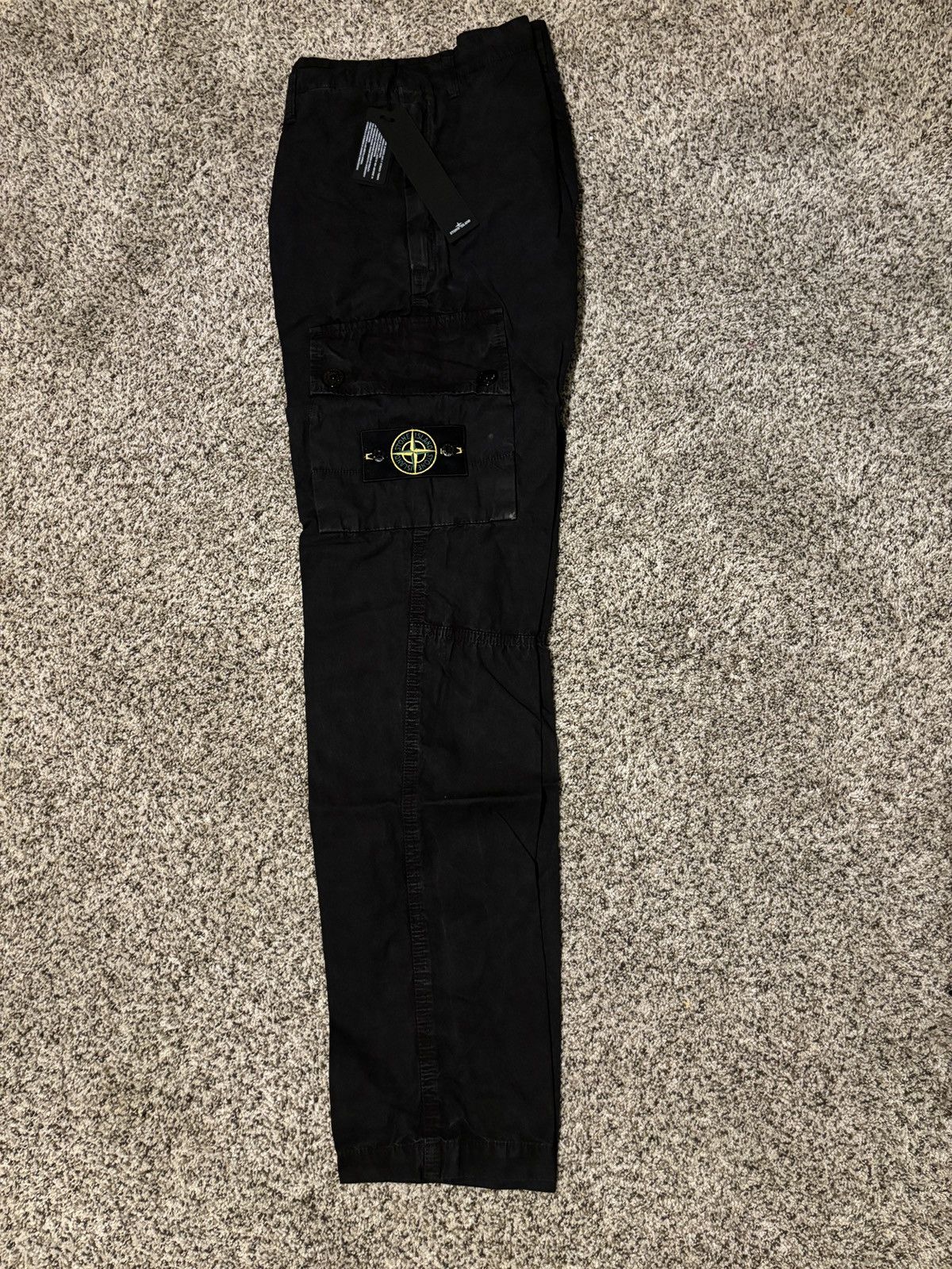 Designer Stone Island Cargo Pants Black Size US 30 / EU 46 - 3 Thumbnail