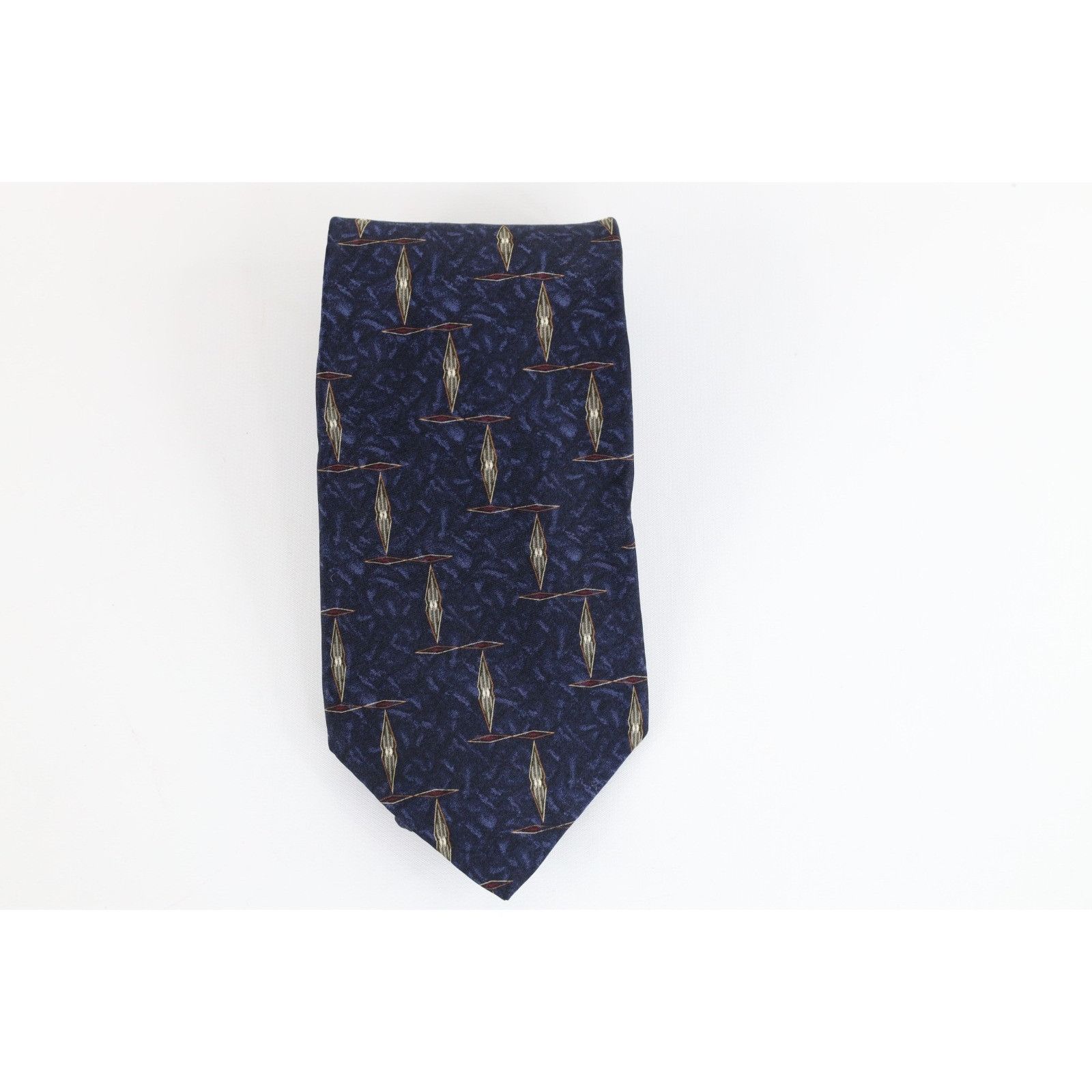 Vintage Vintage 90s Streetwear Geometric Diamond Neck Tie Necktie Size ONE SIZE - 1 Thumbnail