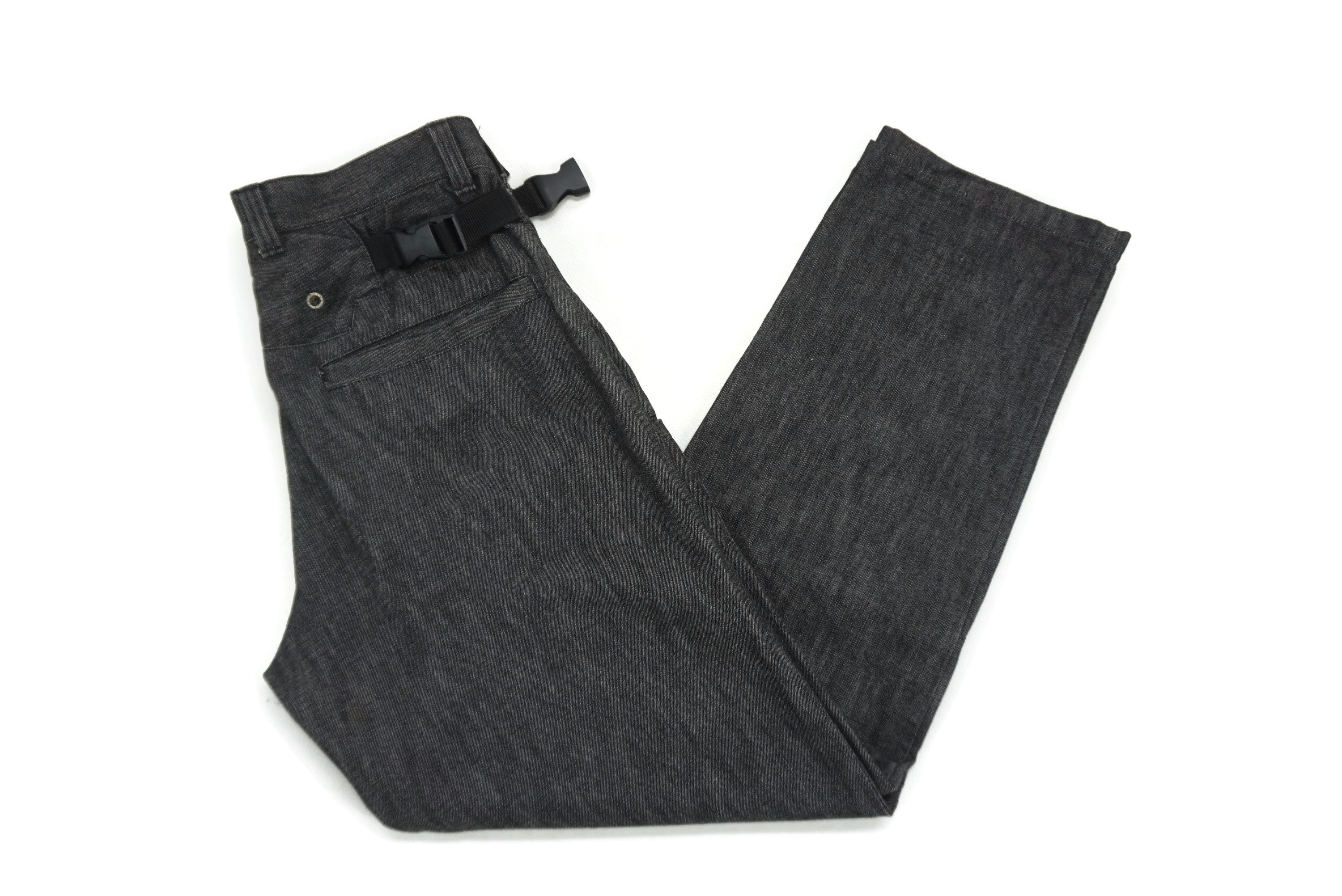 Japanese Brand Cycle Jeans fit W32xL31 Patchwork Buckle Waist Cargo Size US 30 / EU 46 - 4 Thumbnail