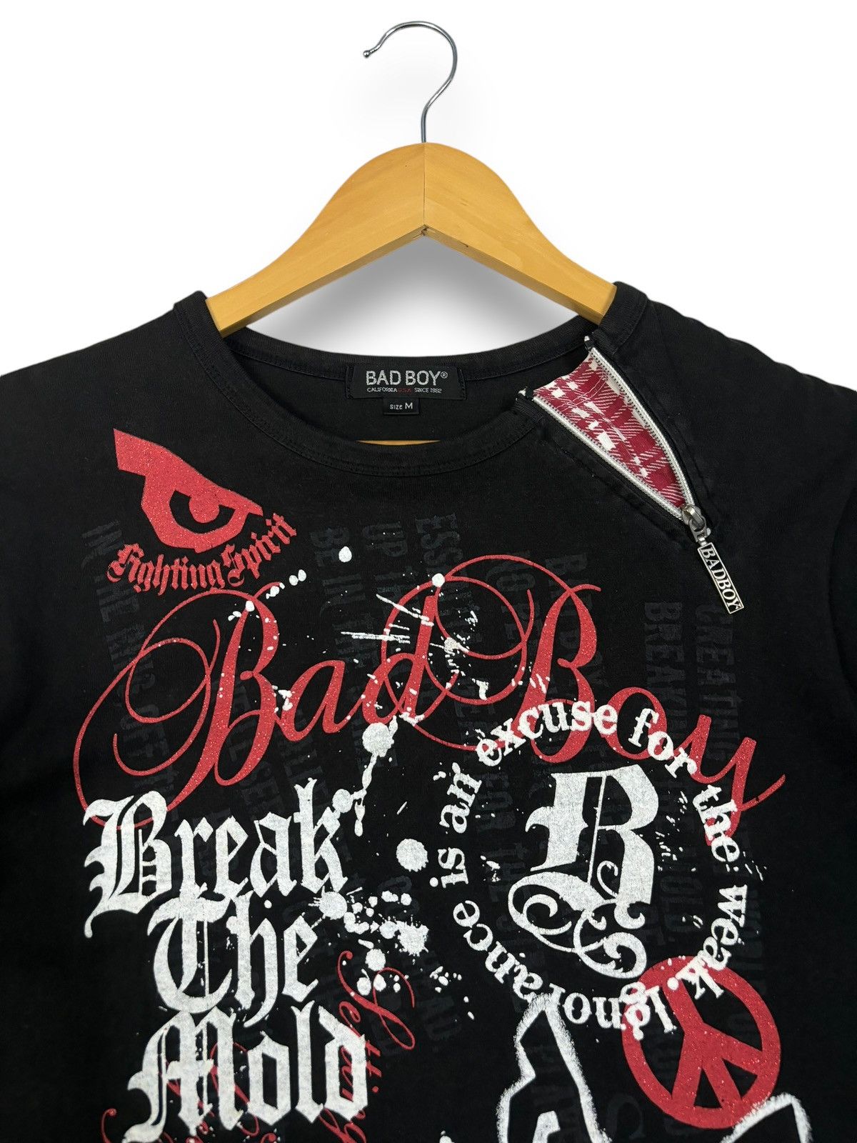Le Grande Bleu (L.G.B.) Vintage Badboy Poem Printed Bondage Punk Style T-shirt Size US S / EU 44-46 / 1 - 5 Thumbnail