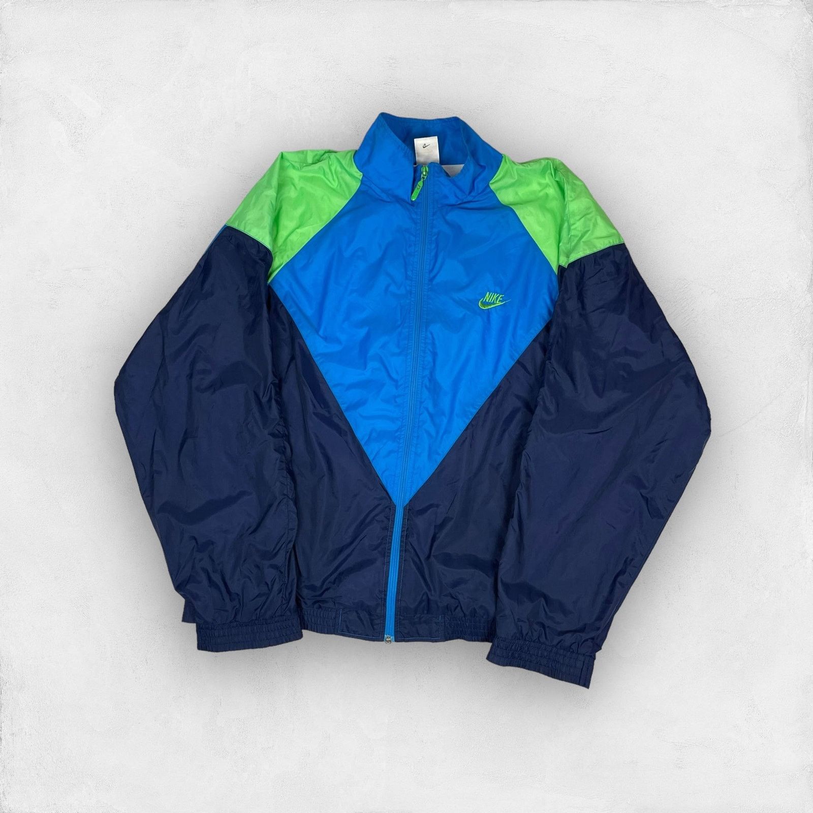 Nike × Vintage Nike Men's Blue Swoosh Long Sleeve Full Zip Track Jacket M Size US M / EU 48-50 / 2 - 1 Thumbnail