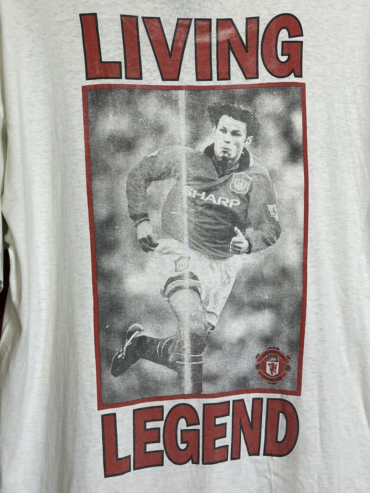 Vintage VINTAGE 90s RYAN GIGGS MANCHESTER UNITED BIG PRINT T SHIRT Size US XXL / EU 58 / 5 - 4 Thumbnail