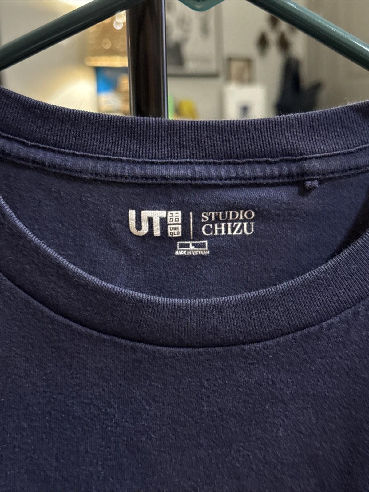 Uniqlo Uniqlo Studio Chizu Blue Boy And The Beast T Shirt Mens L Size US L / EU 52-54 / 3 - 4 Thumbnail