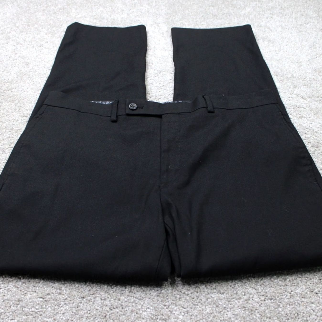 Ralph Lauren LAUREN Ralph Lauren Pants Mens 34x30 Black Flat Front Polyester/Rayon Stretch Dress Pants Size US 34 / EU 50 - 2 Thumbnail