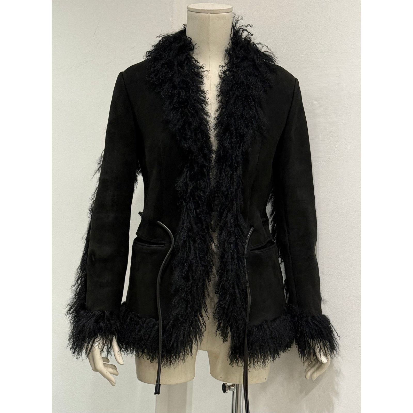 Gucci AW1999 Gucci by Tom Ford Runway mongolian fur leather jacket Size S / US 4 / IT 40 - 3 Thumbnail