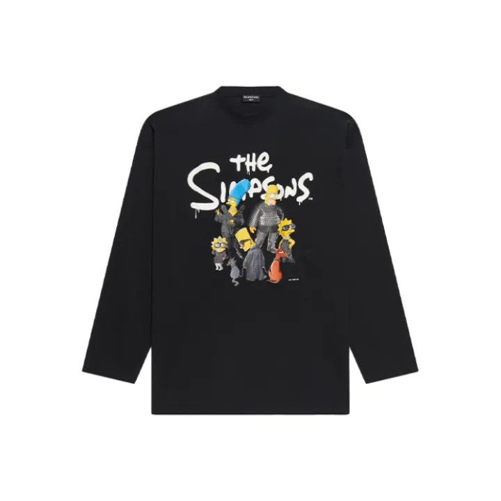 Balenciaga Balenciaga x The Simpsons Graphic Long Sleeve Sweatshirt Size US M / EU 48-50 / 2 - 1 Thumbnail