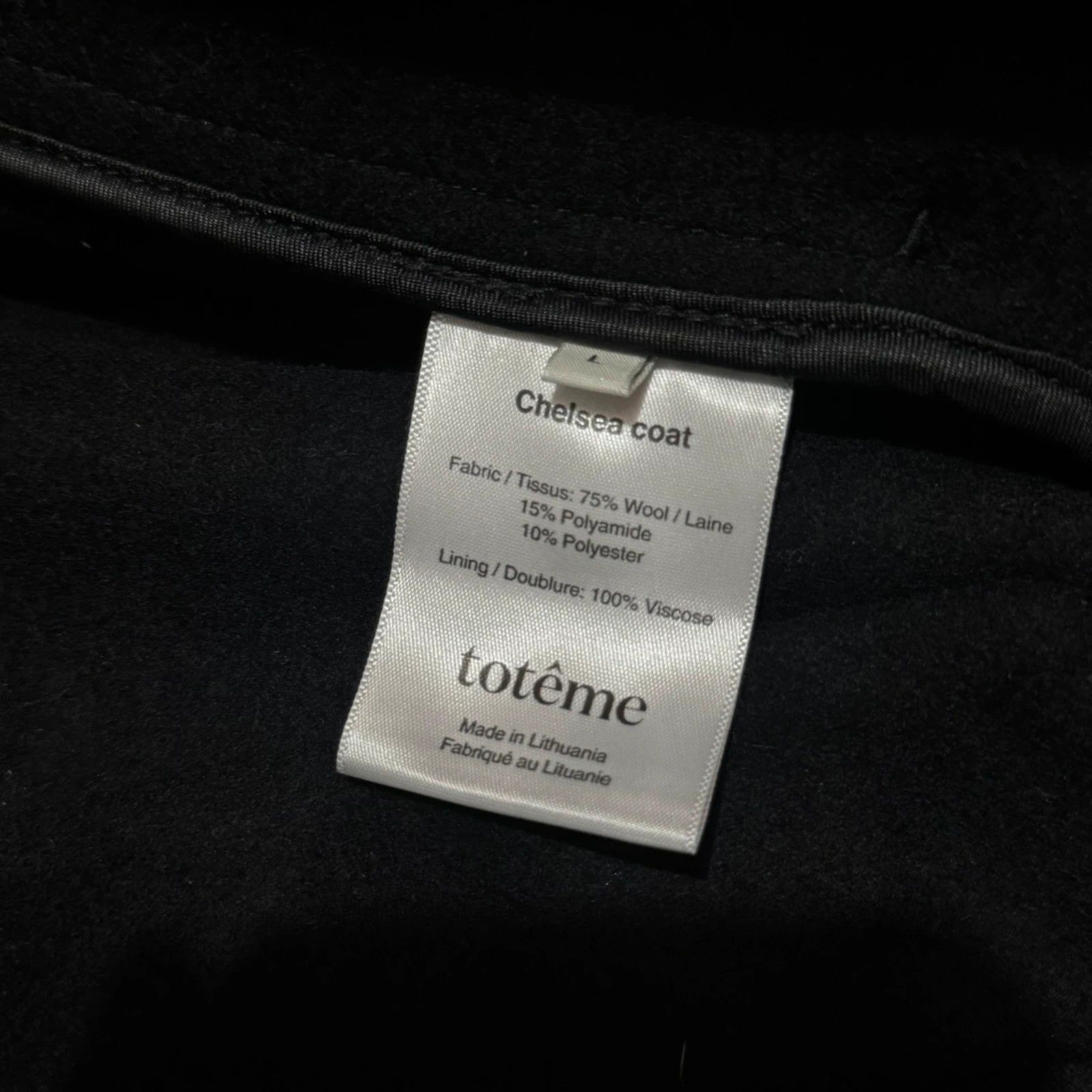 Toteme Toteme Chelsea wool Coat Size L / US 10 / IT 46 - 7 Thumbnail