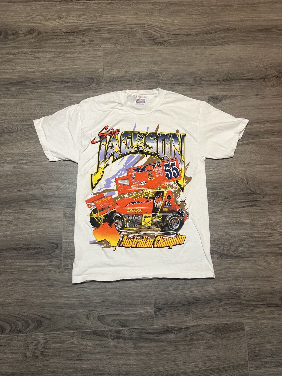 Vintage Vintage Skip Jackson Australian Champion Racing graphic tee ...