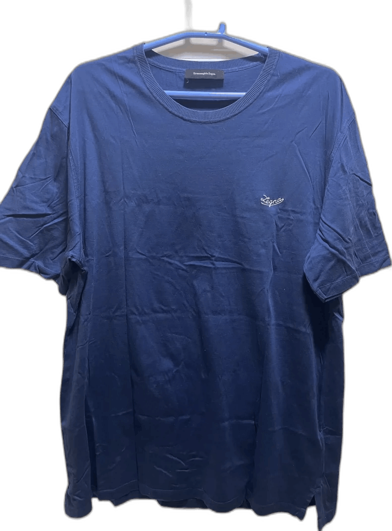 Ermenegildo Zegna Ermenegildo Zegna Short Sleeve T-shirt Blue Size US L / EU 52-54 / 3 - 1 Thumbnail
