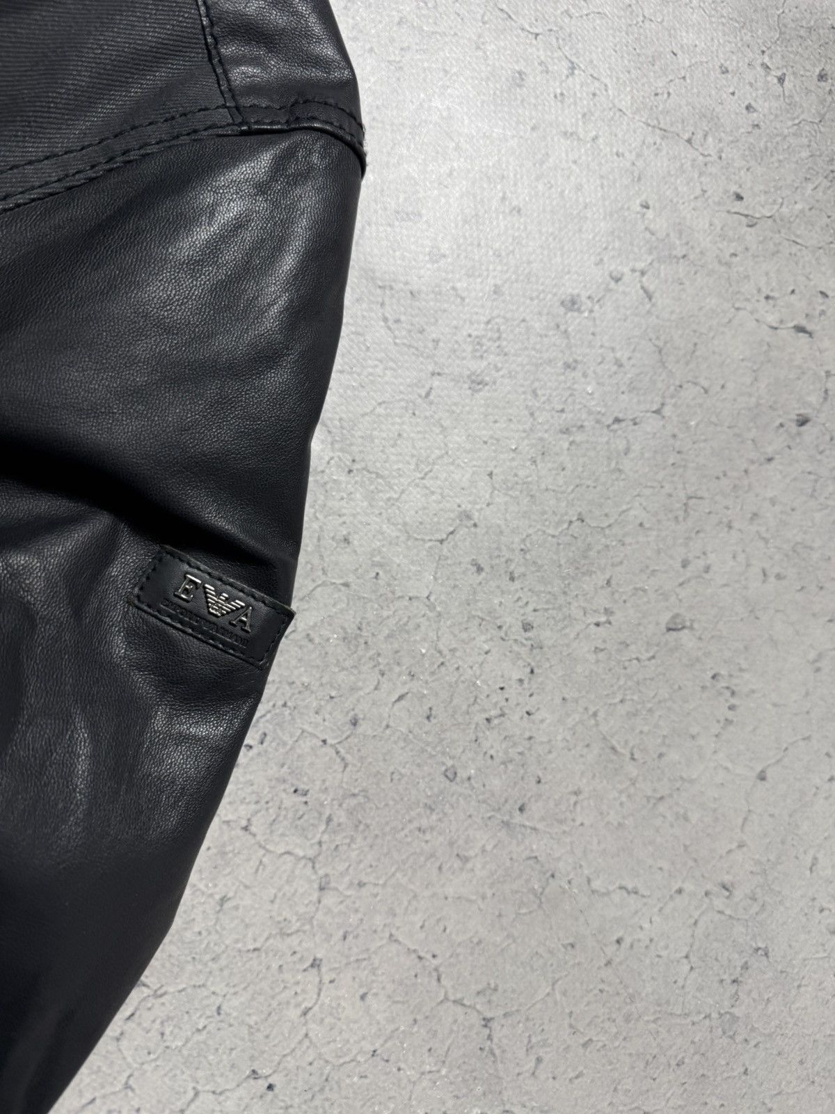 Emporio Armani Emporio Armani Leather Bomber Jacket Size S Size US S / EU 44-46 / 1 - 4 Thumbnail