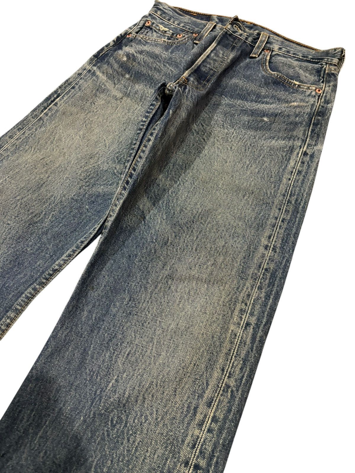 Levi's Y2k Vintage Levi’s Lot 501 Faded Straight Cut Jeans Size US 30 / EU 46 - 4 Thumbnail