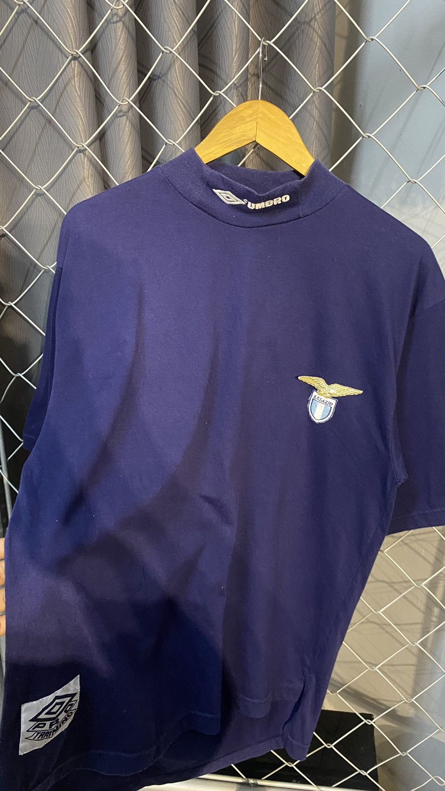 Umbro × Vintage VINTAGE 90's UMBRO SS LAZIO PRO TRAINING HIGH NECK LARGE Size US L / EU 52-54 / 3 - 3 Thumbnail